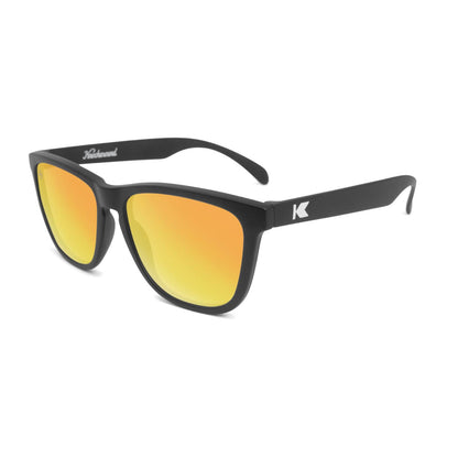 Sunglasses with Black Frame and Polarized Sunset Lenses, Flyover