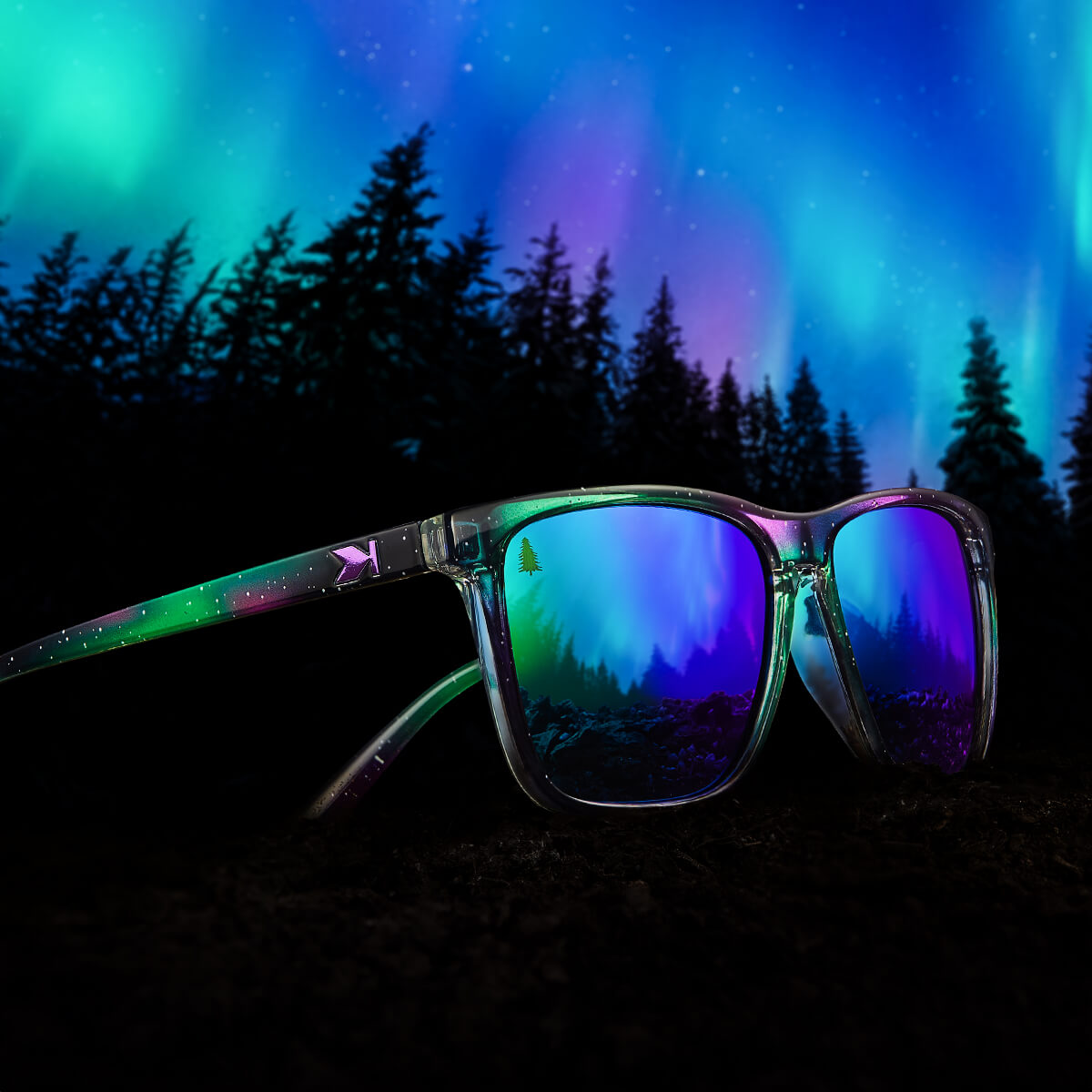 Aurora Borealis Fast Lanes Sunglasses