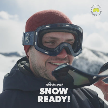 Men wearing Sky Peak Slingshots Snow Goggles