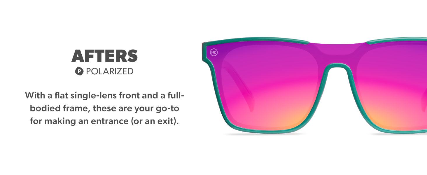 Afters Sunglasses Features: Polarized Lenses