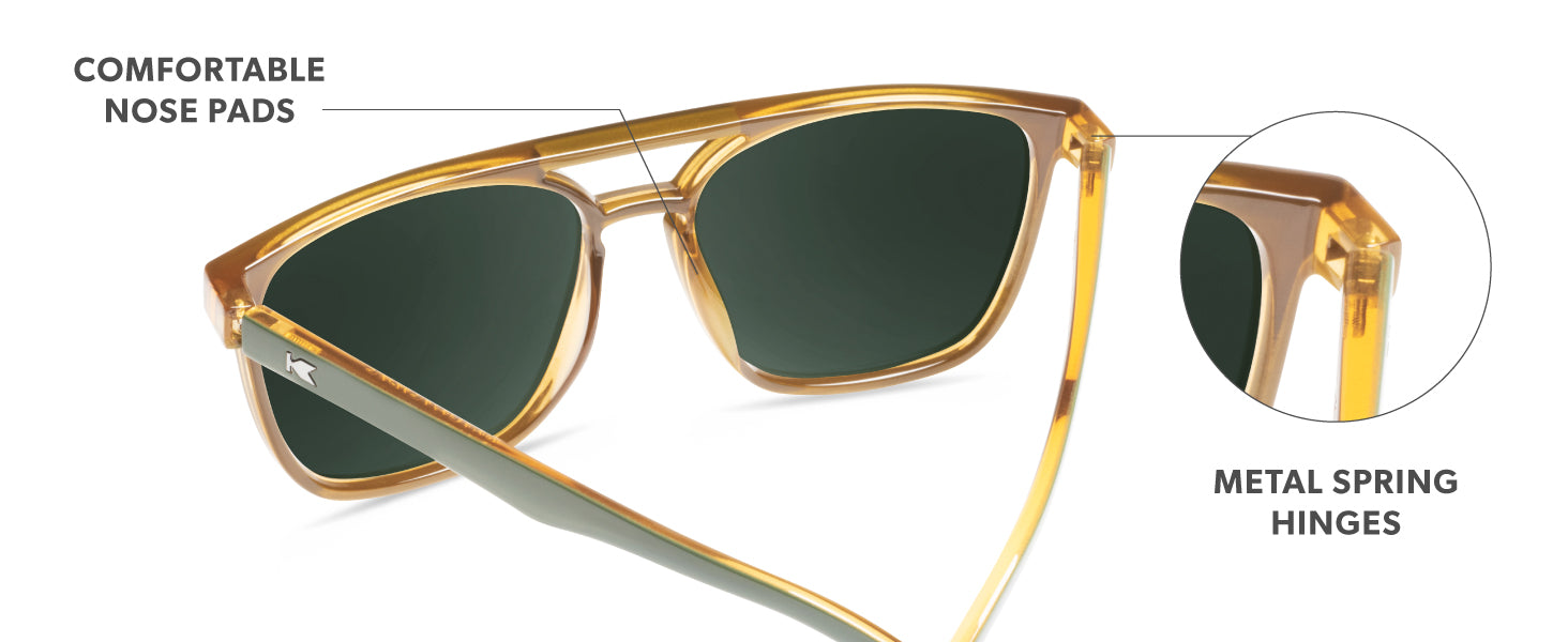 Brightsides Frame Features: comfortable nose pads, metal spring hinges