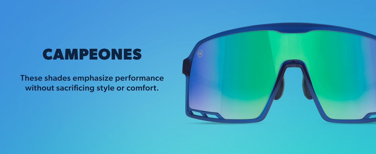 Campeones Frame Features: performance lenses, comfortable fit