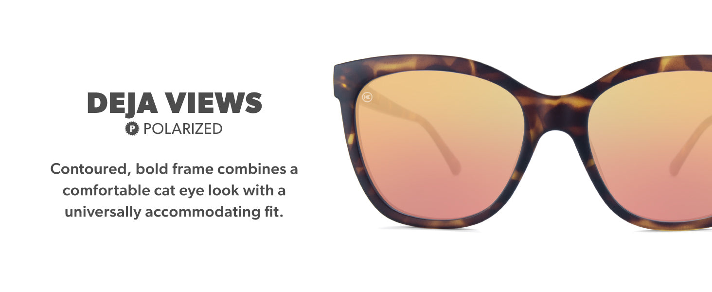 Deja Views Frame Features: polarized lenses, comfortable fit