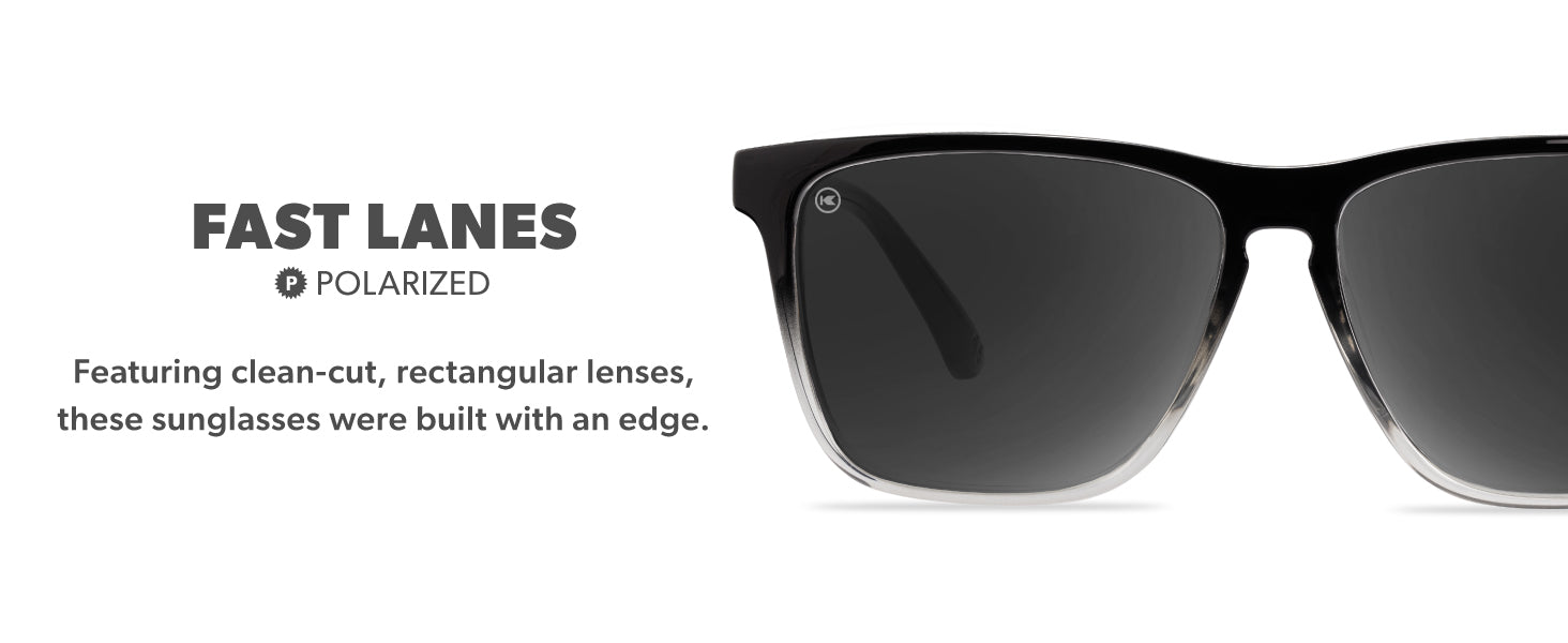 Fast Lanes Frame Features: polarized lenses, comfortable fit