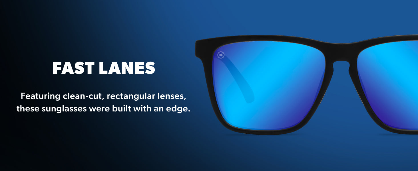 Fast Lanes Frame Features: Clean-cut, Rectangular Lenses built with an edge