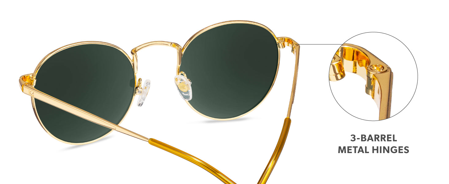 Love & Haights Sunglasses Features: Metal Hinges