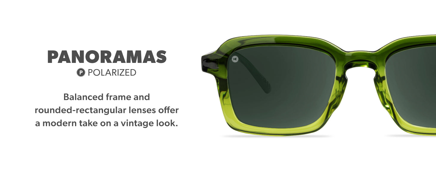 Panoramas Frame Features: polarized lenses, comfortable fit