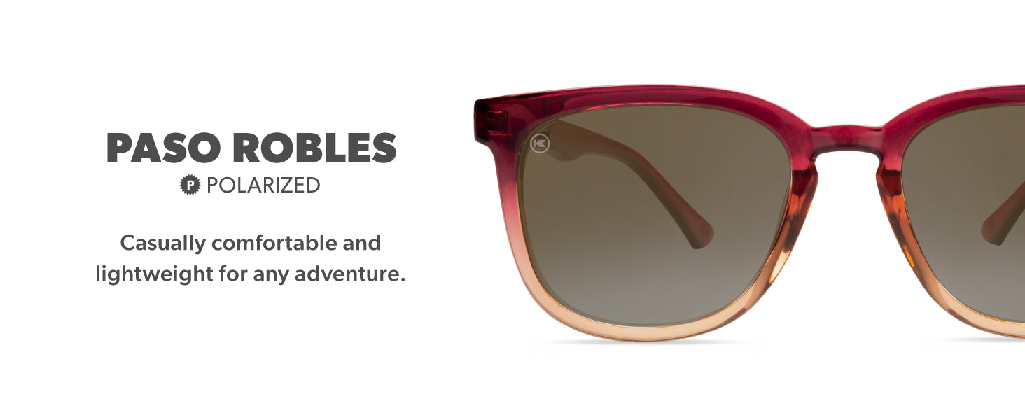 Paso Robles Frame Features: Polarized, comfortable fit and lightweight