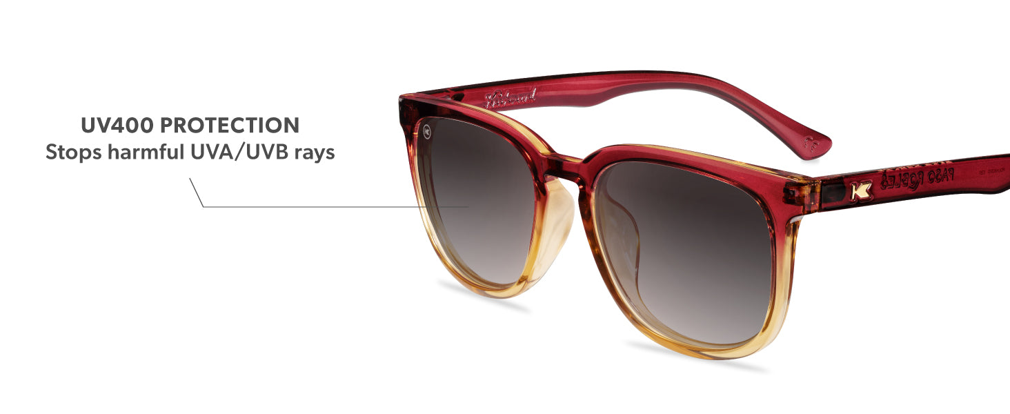 Paso Robles Frame Features: UV400 protection lenses
