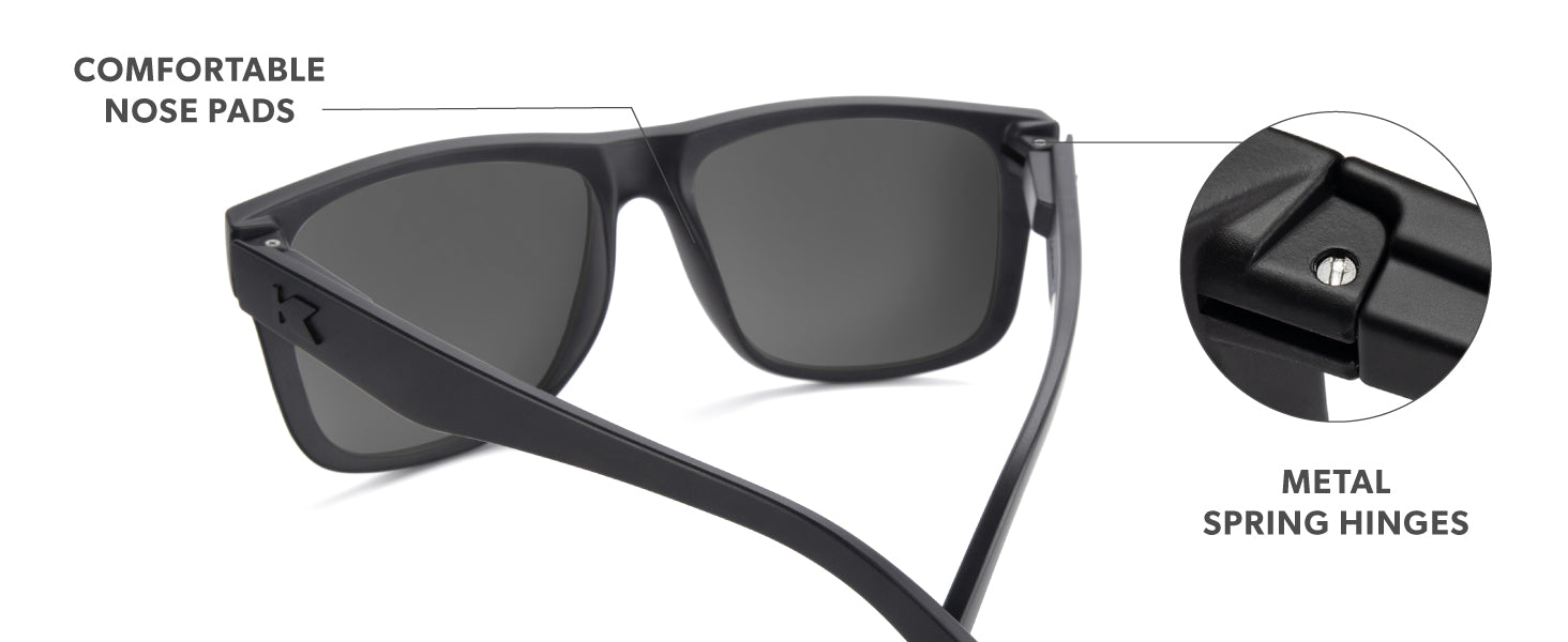 Torrey Pines Frame: Rubberized Nose Pads & Metal Hinges