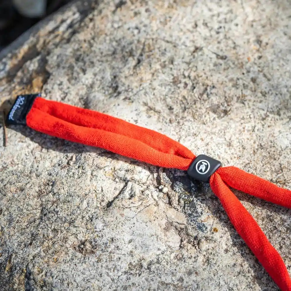 Lifestyle photo of Red Eyewear Strap

