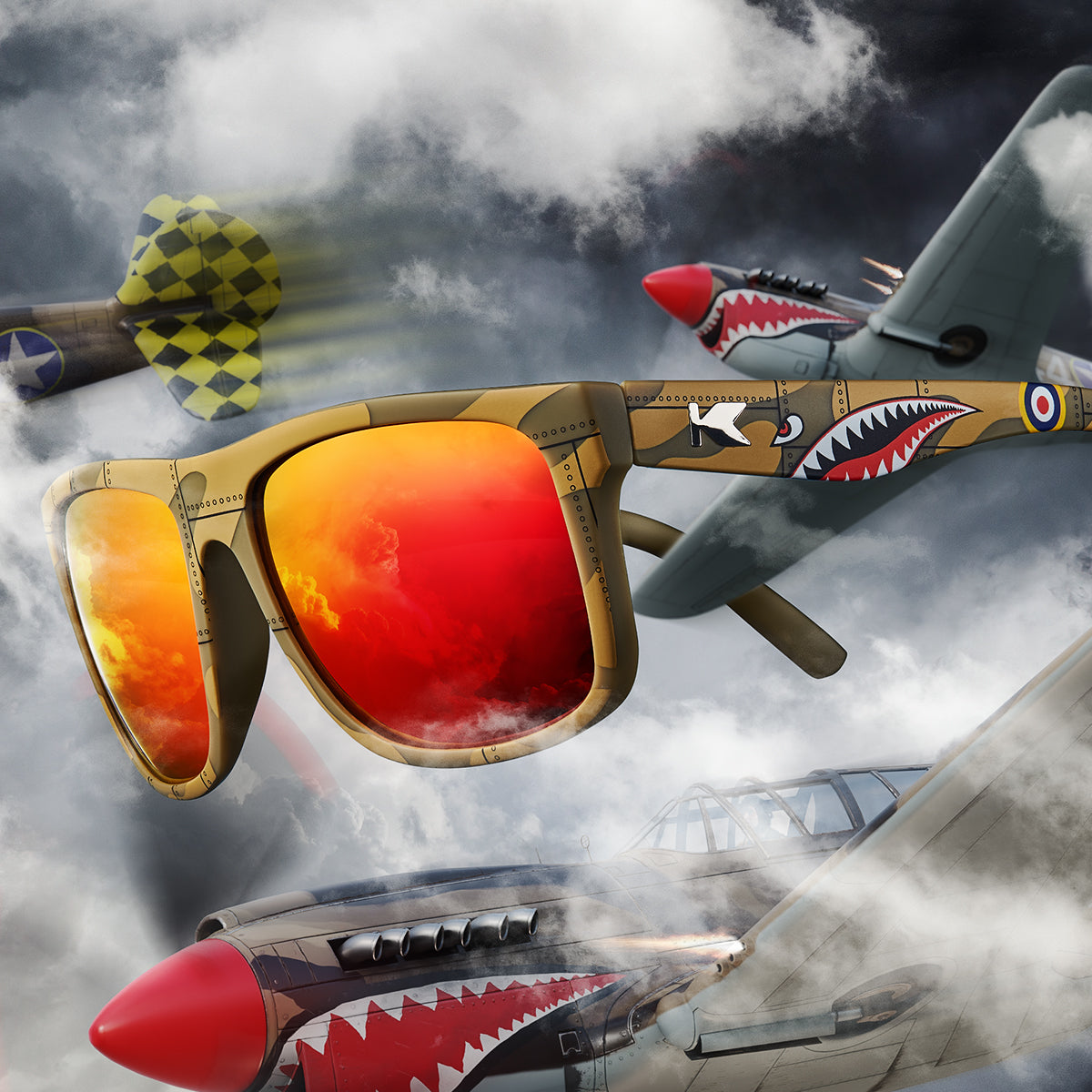 Limited Editions Flying Tiger Torrey Pines Sunglasses