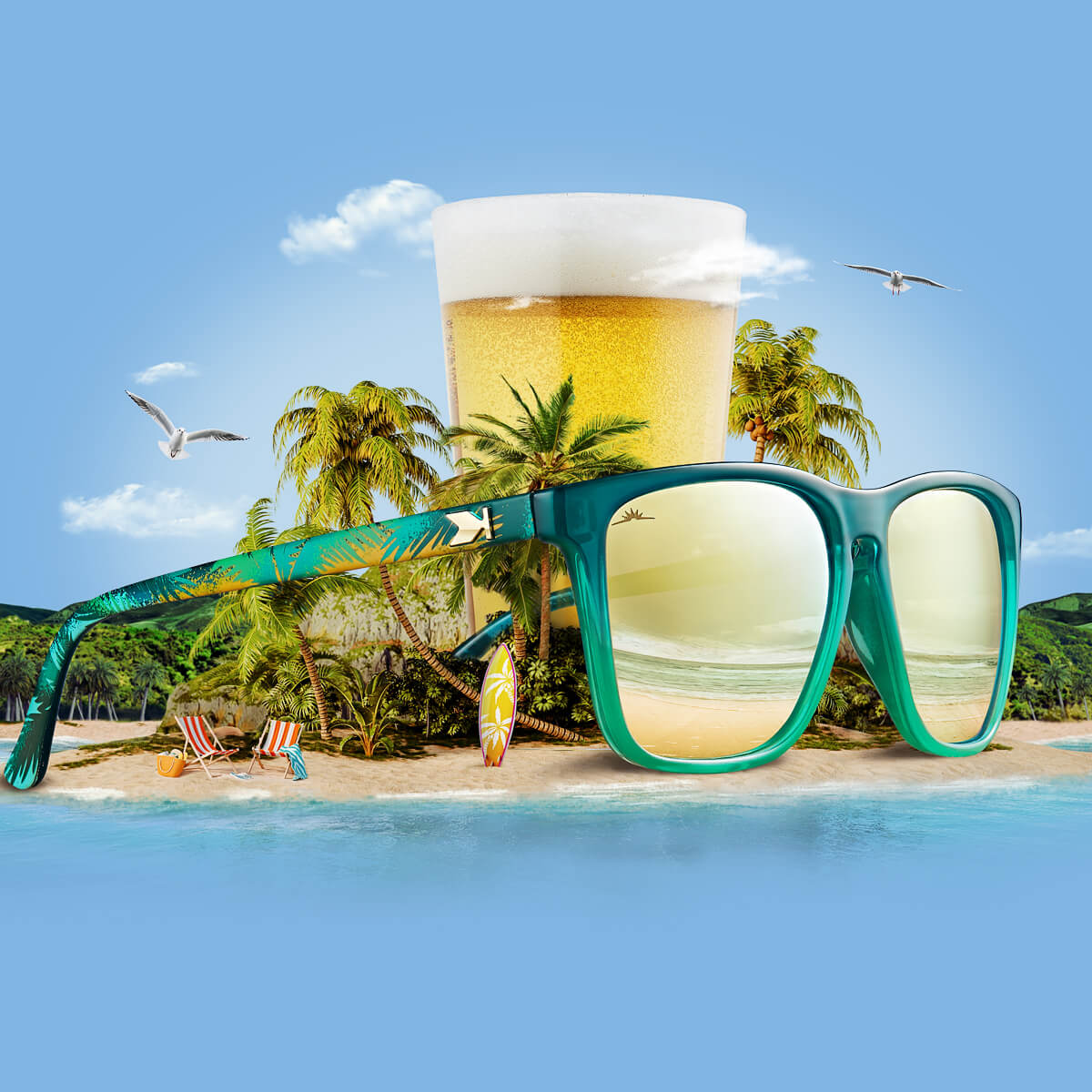 Limited Editions Green Flash Fast Lanes Sunglasses
