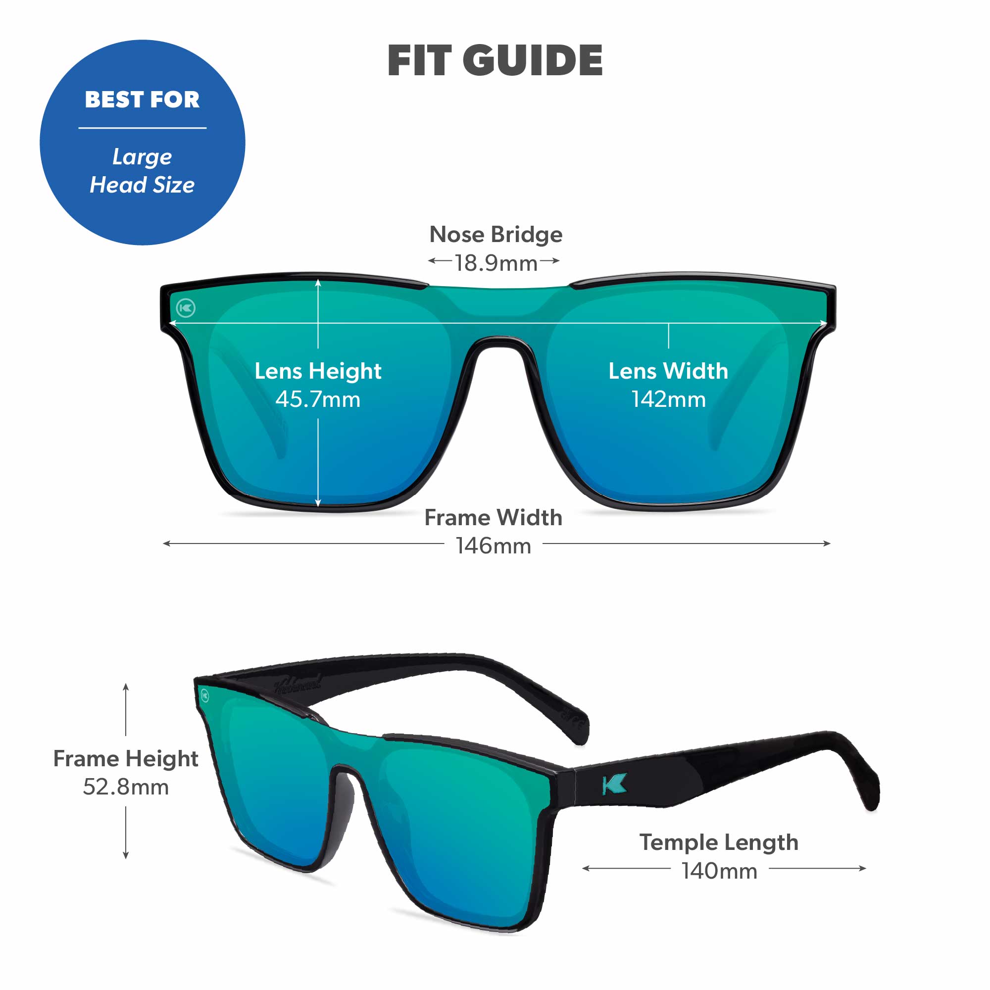 Ibiza Afters Sunglasses, Fit Guide