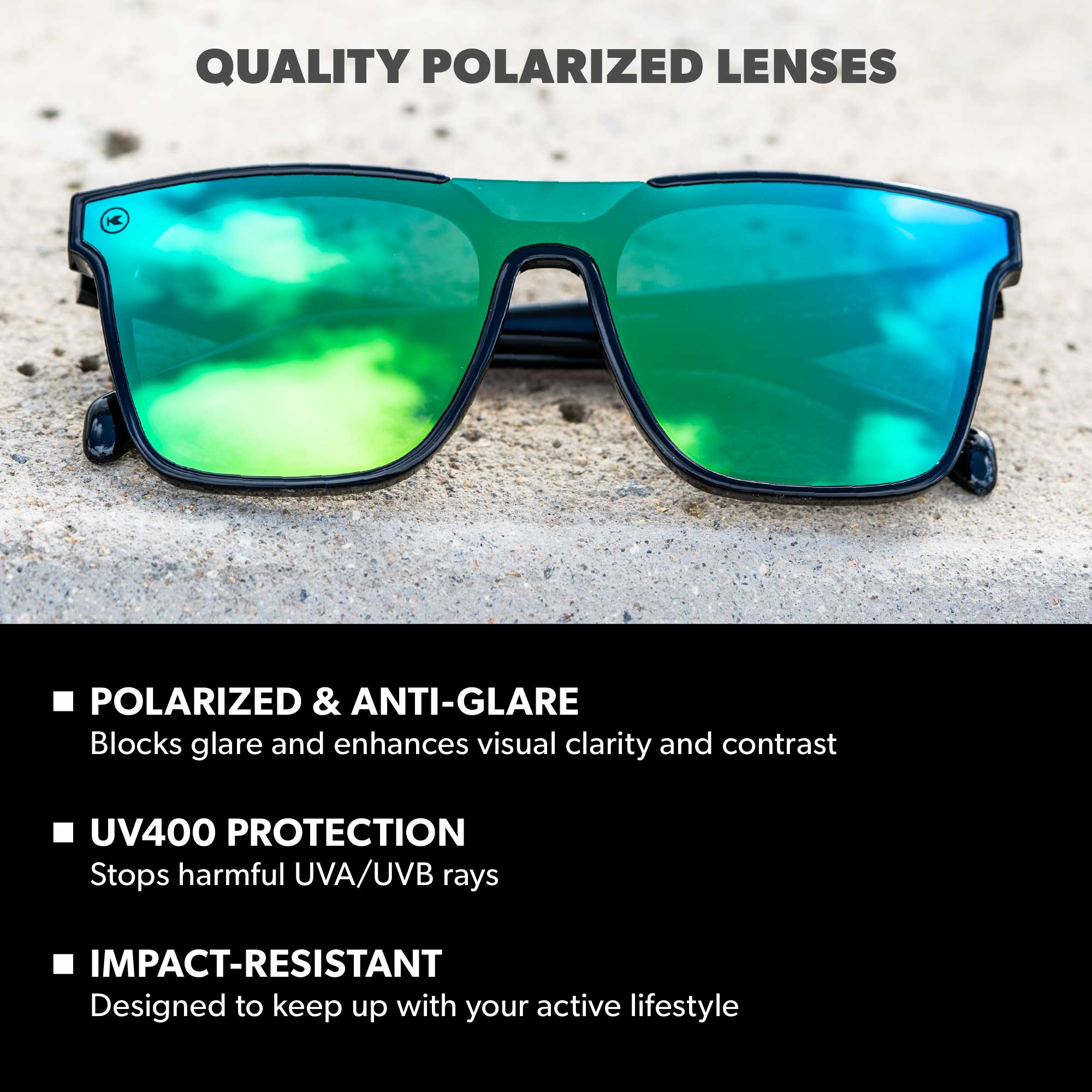 Ibiza Afters Sunglasses, Lens Features