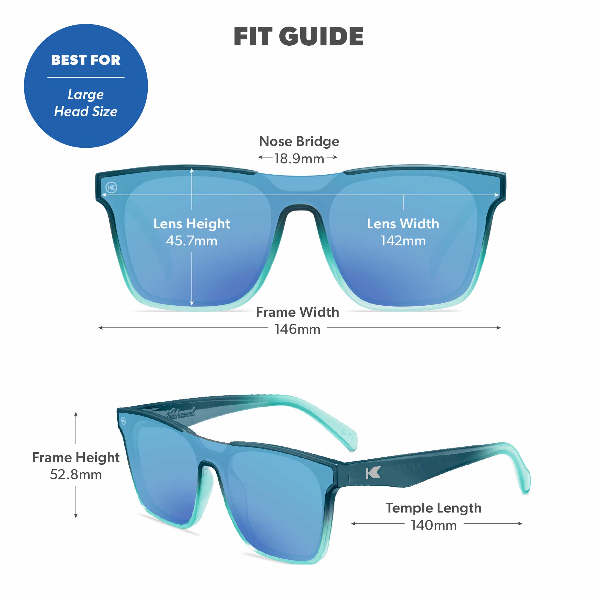 Seoul Afters Sunglasses, Fit Guide