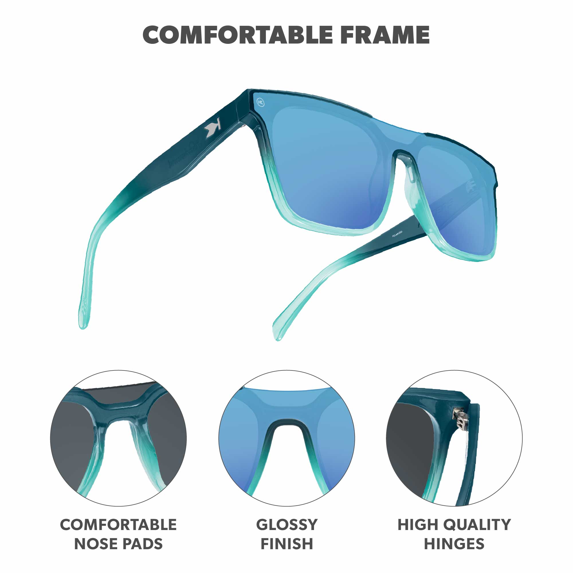 Seoul Afters Sunglasses, Frame Features