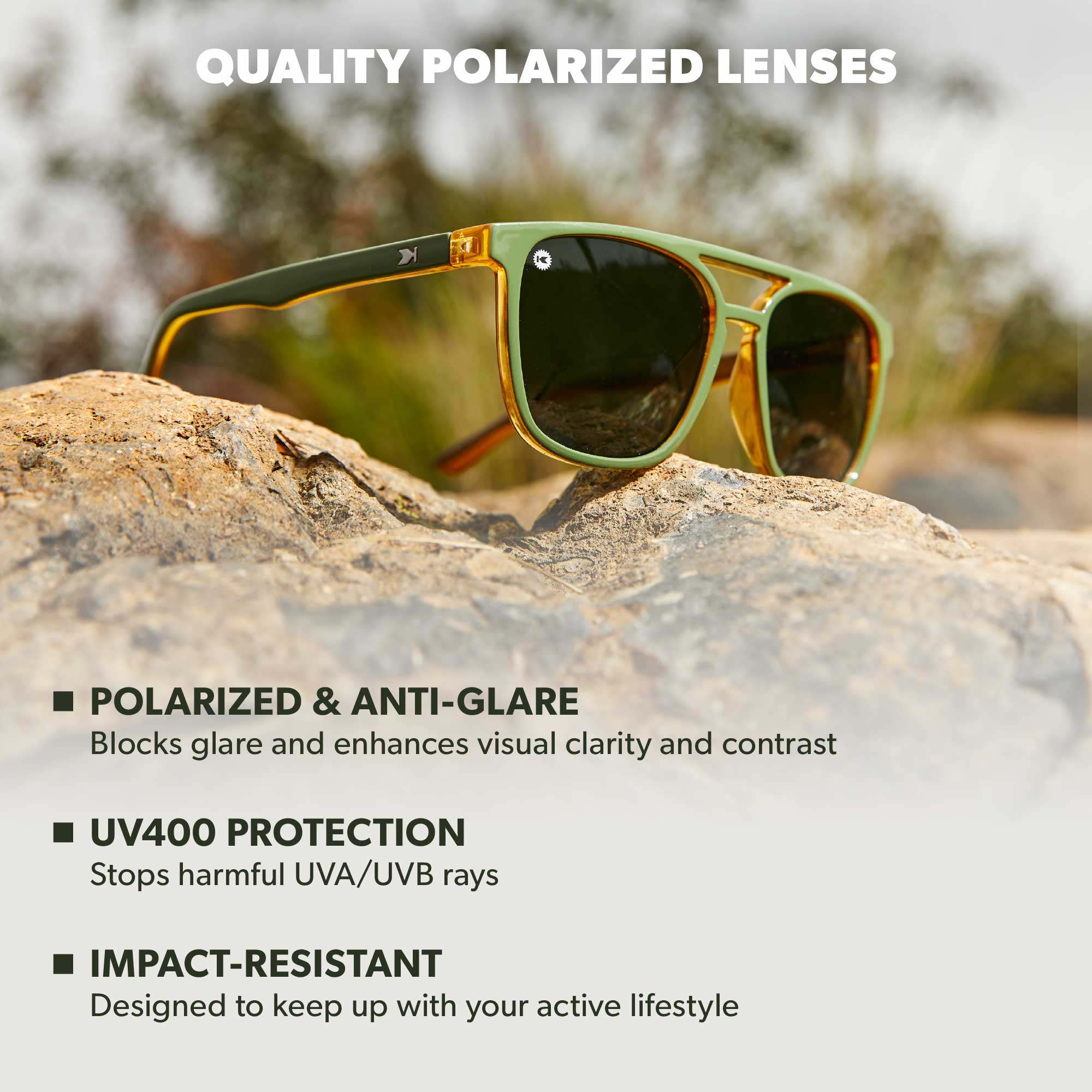Coyote Calls Brightsides Sunglasses, Lens Features