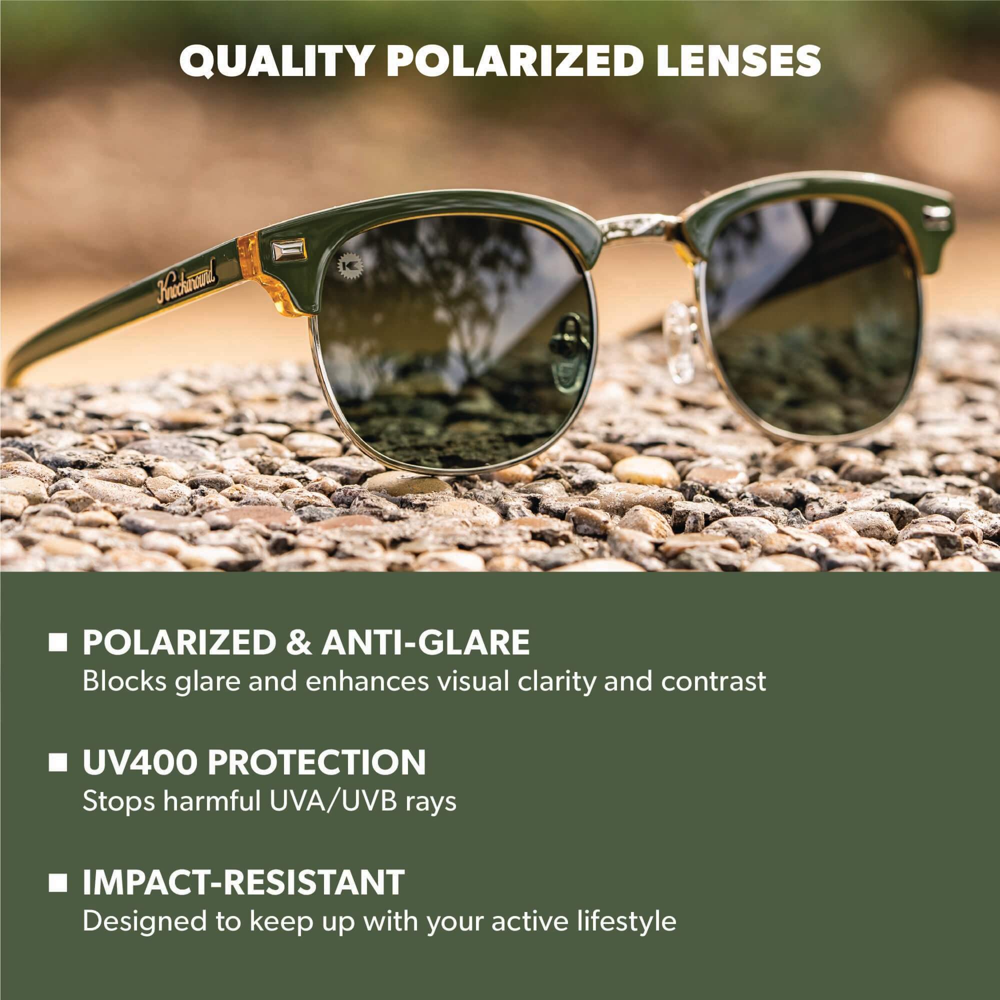 Coyote Calls Brooklines Sunglasses, Lens Features