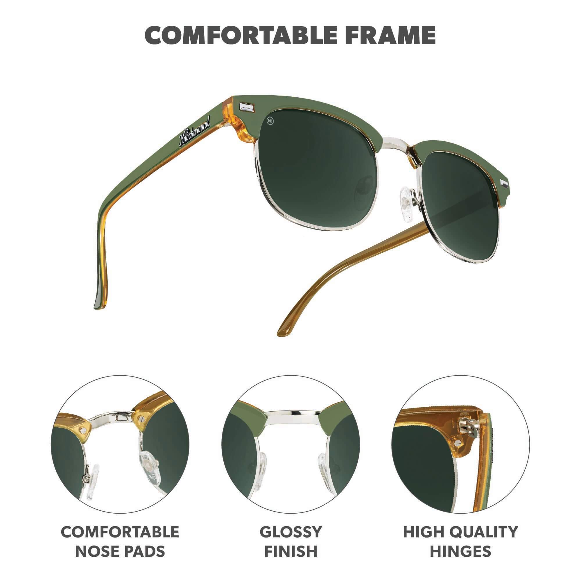 Coyote Calls Brooklines Sunglasses, Frame Features