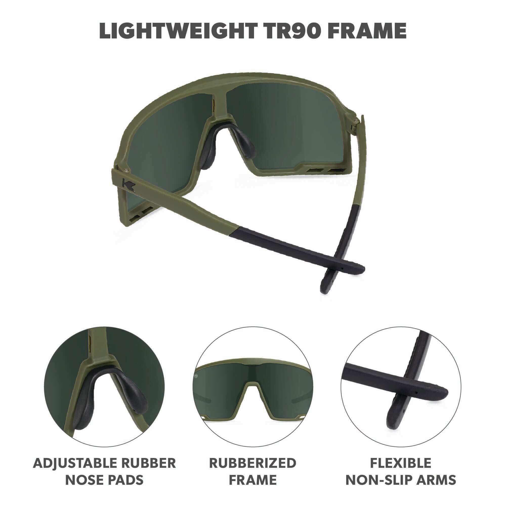 Full Focus Campeones Sunglasses, Frame Features
