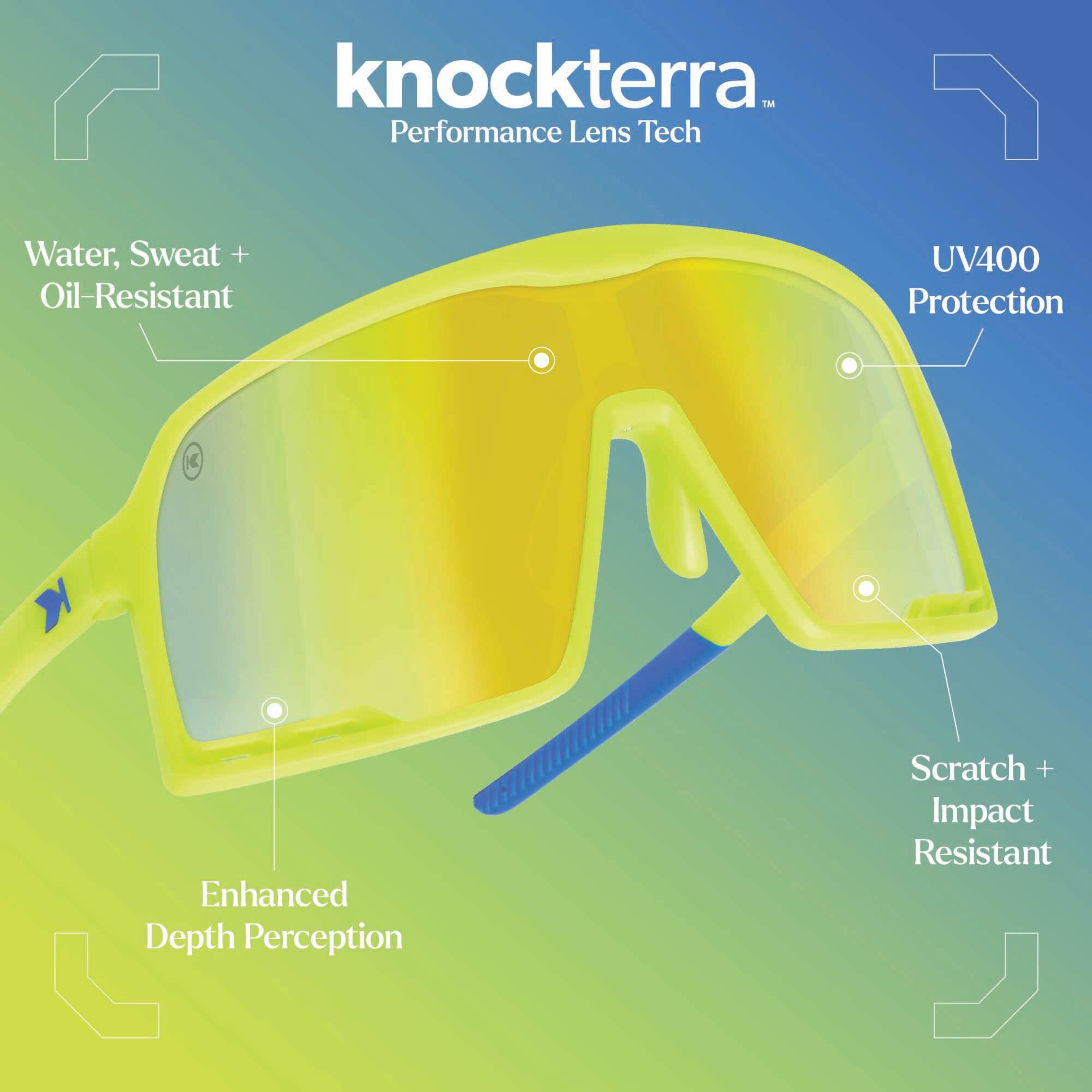 Rubberized High Voltage Campeones Sunglasses, Knockterra Performance Lens Tech