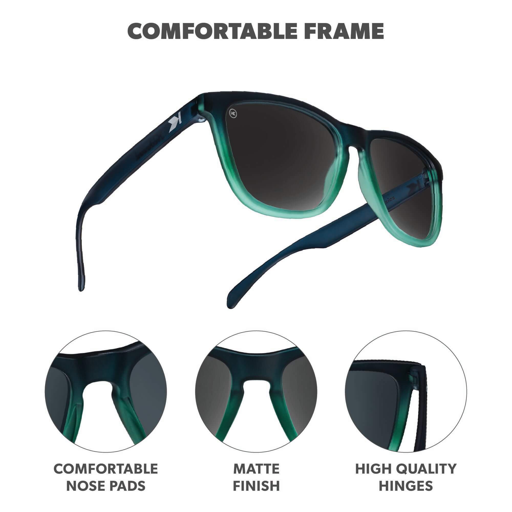 Rising Tide Classics Sunglasses, Frame Features
