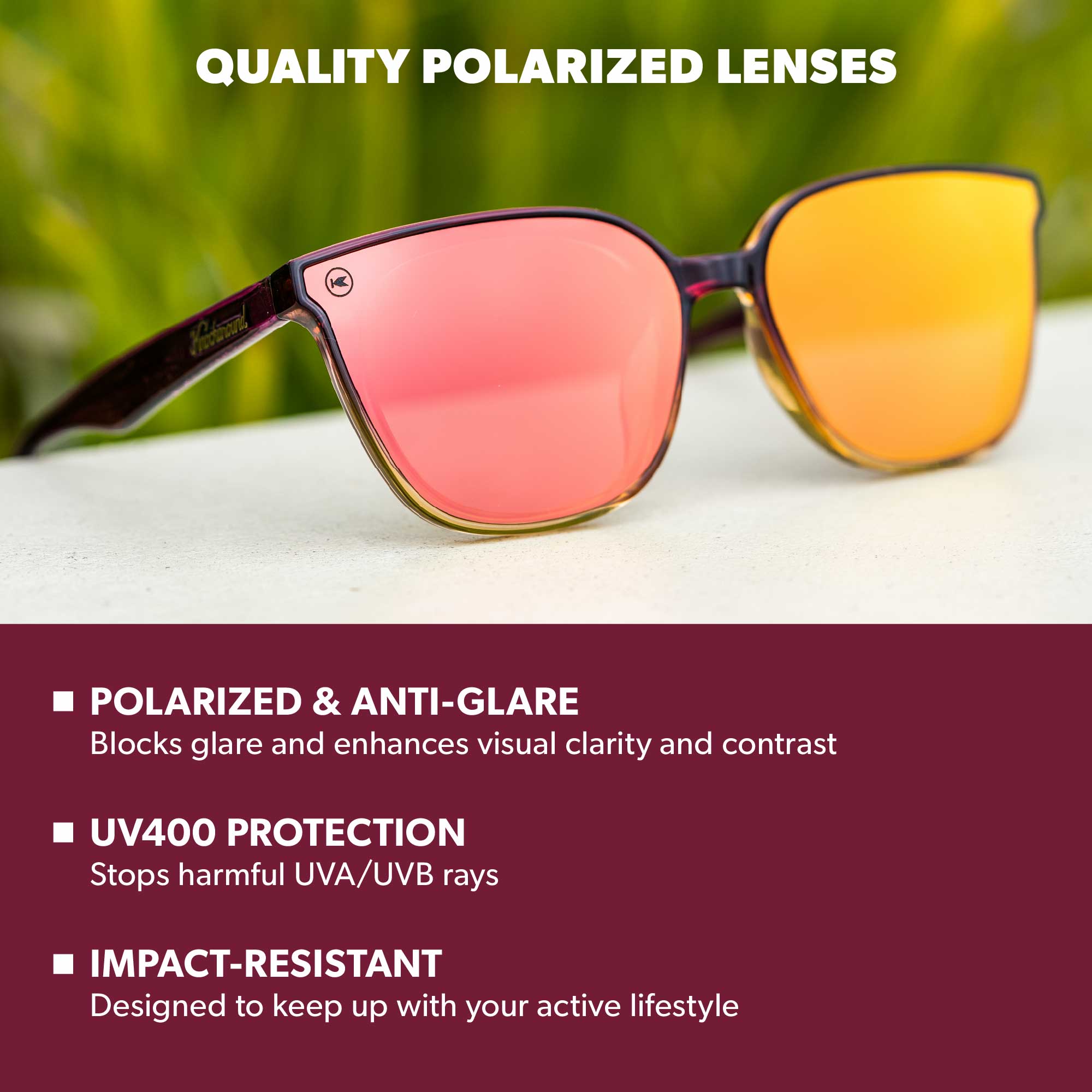 Hot Take Cloud Catchers Sunglasses, Lens Features