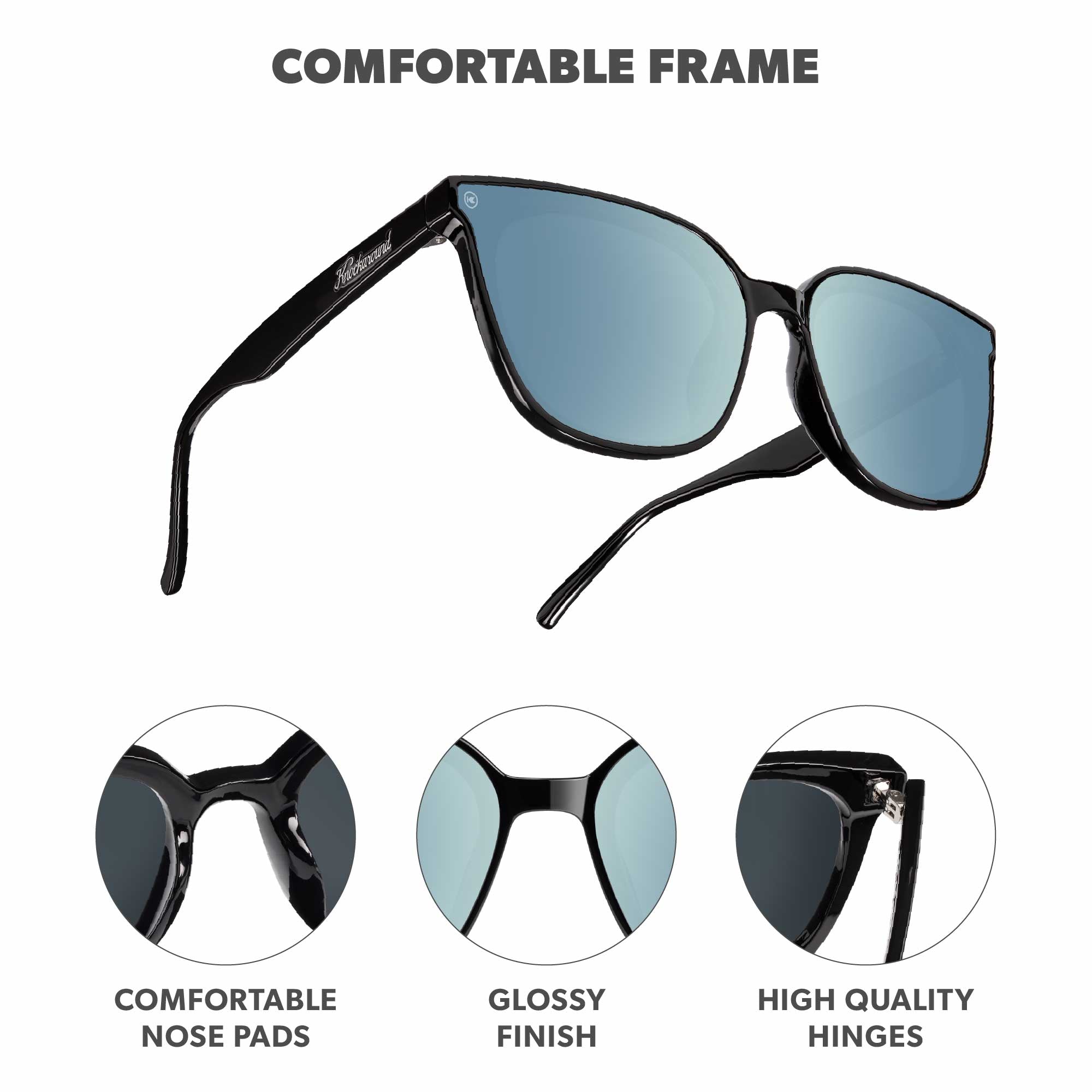 Night Swim Cloud Catchers Sunglasses, Frames Features