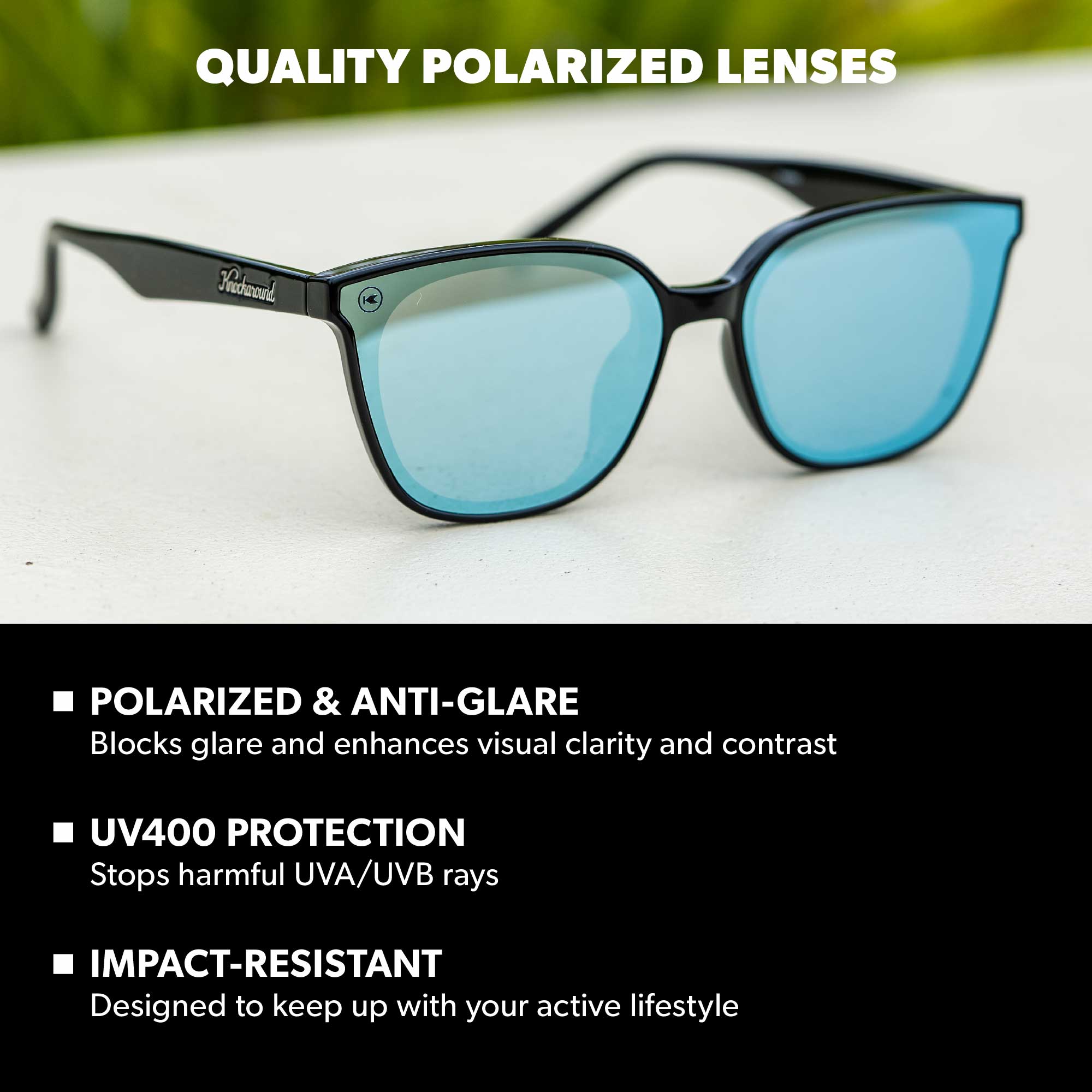 Night Swim Cloud Catchers Sunglasses, Lens Features