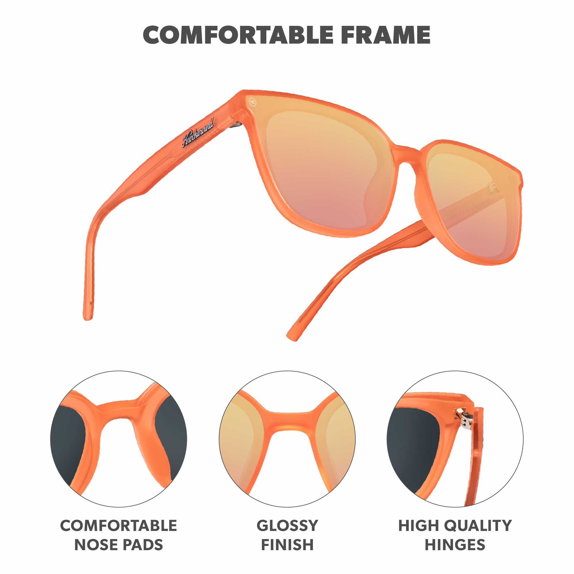 Sunburst Cloud Catchers Sunglasses, Frame Features
