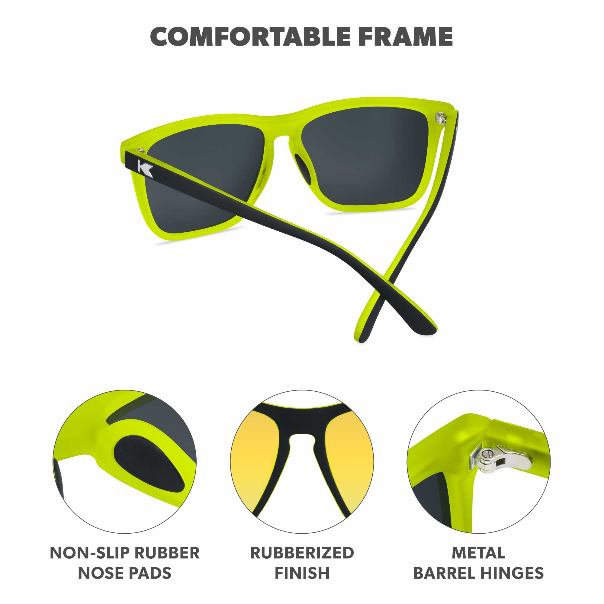 Limelight Fast Lanes Sport Sunglasses, Frame Features