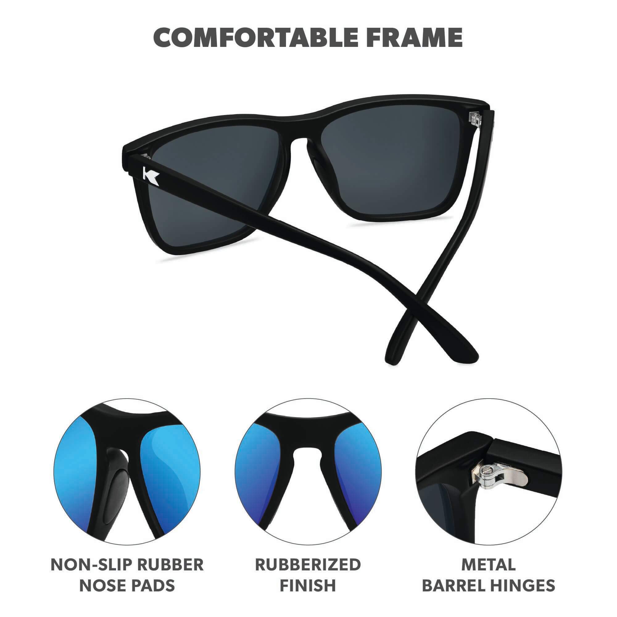 Moonshot Fast Lanes Sport Sunglasses, Frame Features