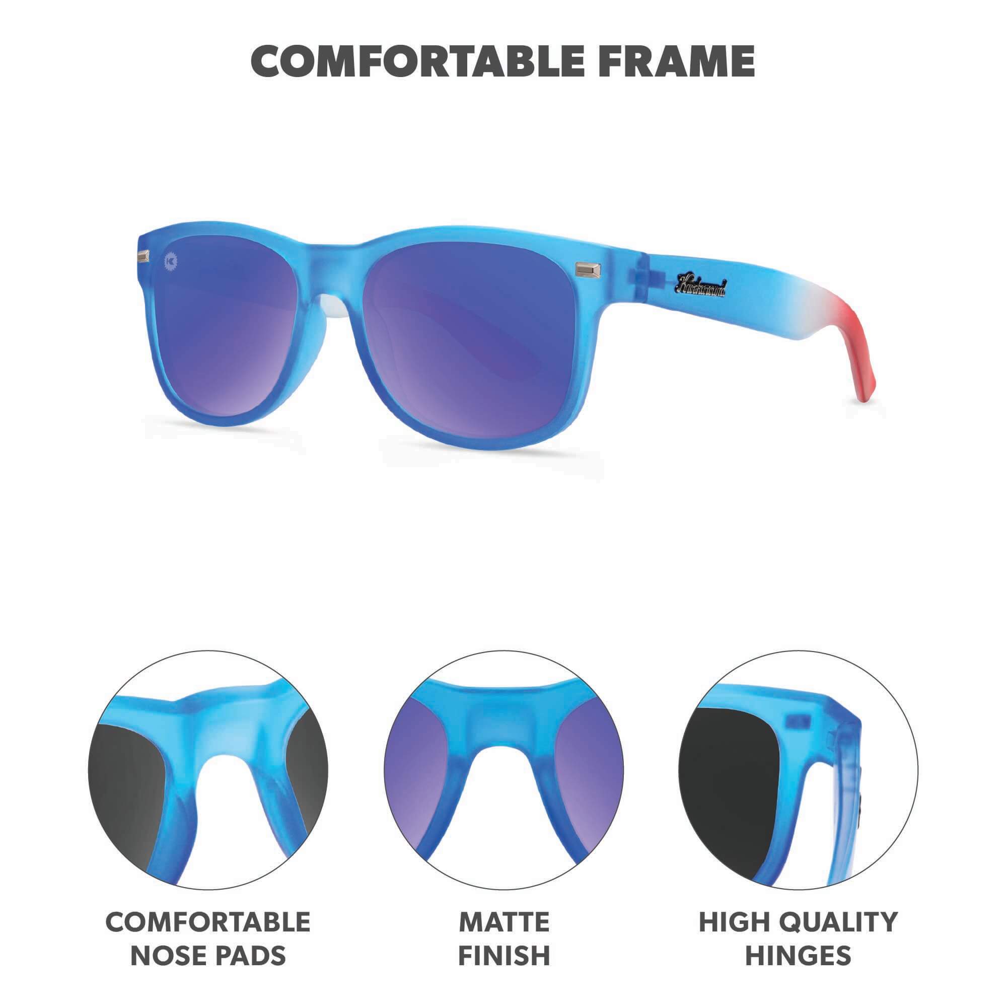 Rocket Pop Fort Knocks Sunglasses, Frame Features