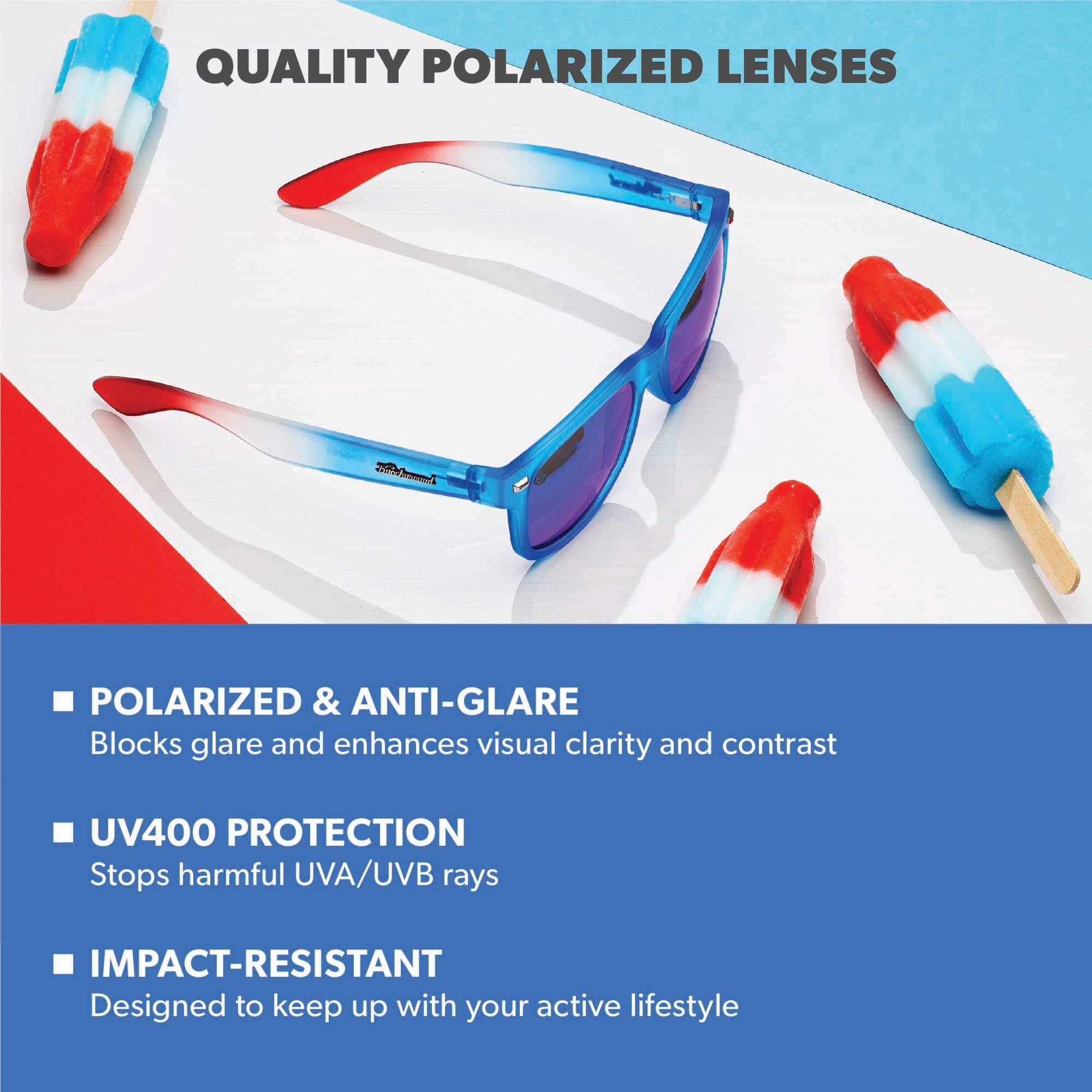 Rocket Pop Fort Knocks Sunglasses, Lens Features