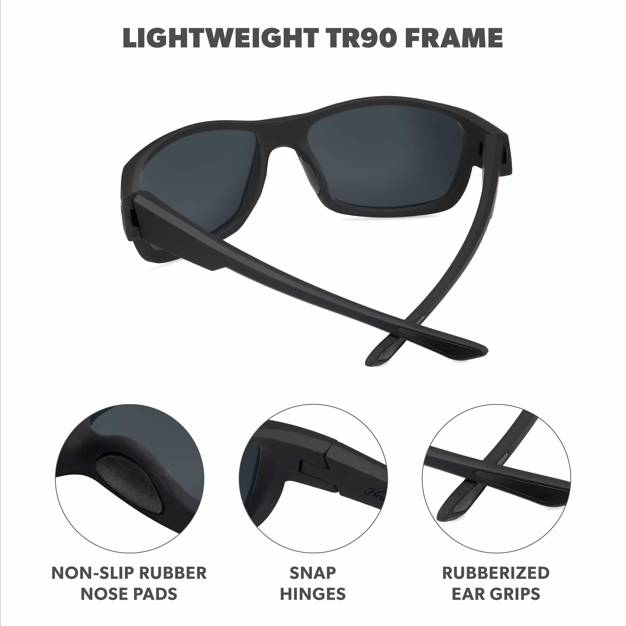 Black Gold High Stakes Sunglasses, Frame Features