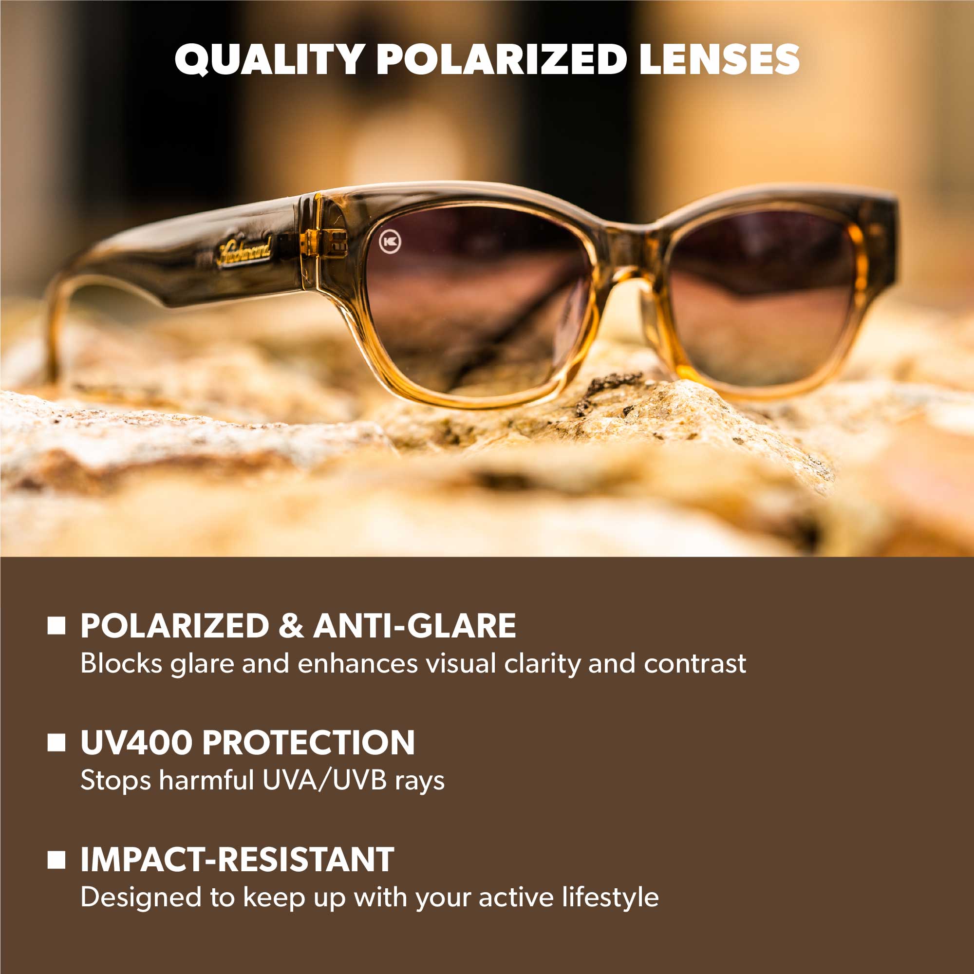 Cortado Junipers Sunglasses, Lens Features
