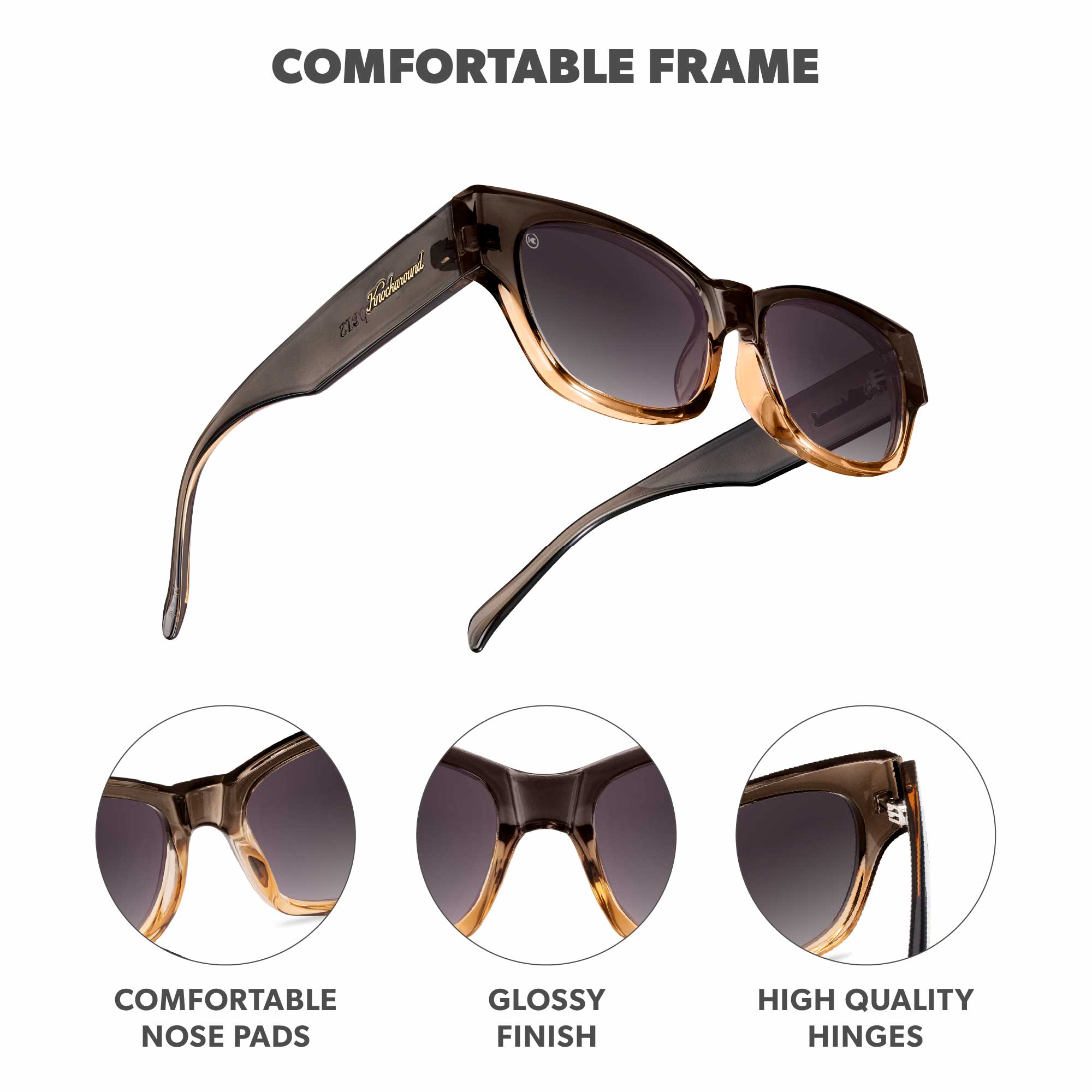 Cortado Junipers Sunglasses, Frame Features