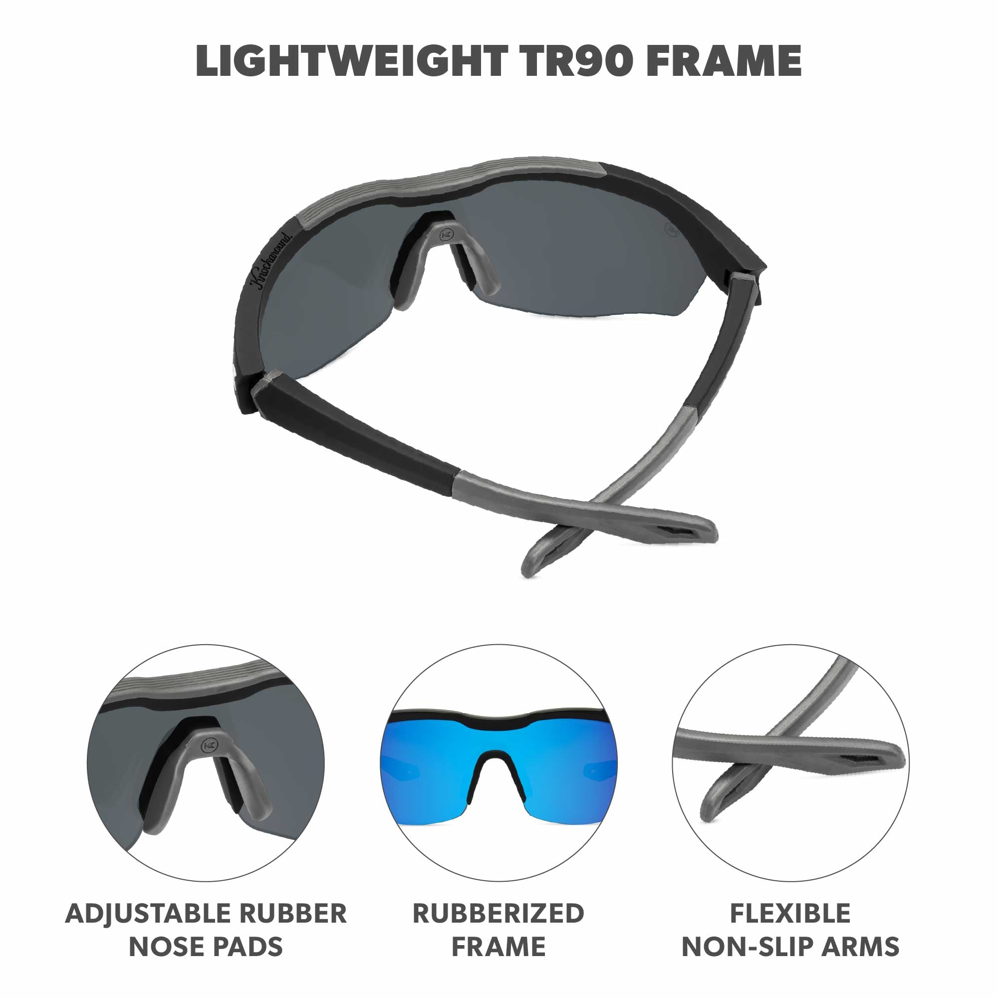 Moonshot Kinetics Sunglasses, Frame Features