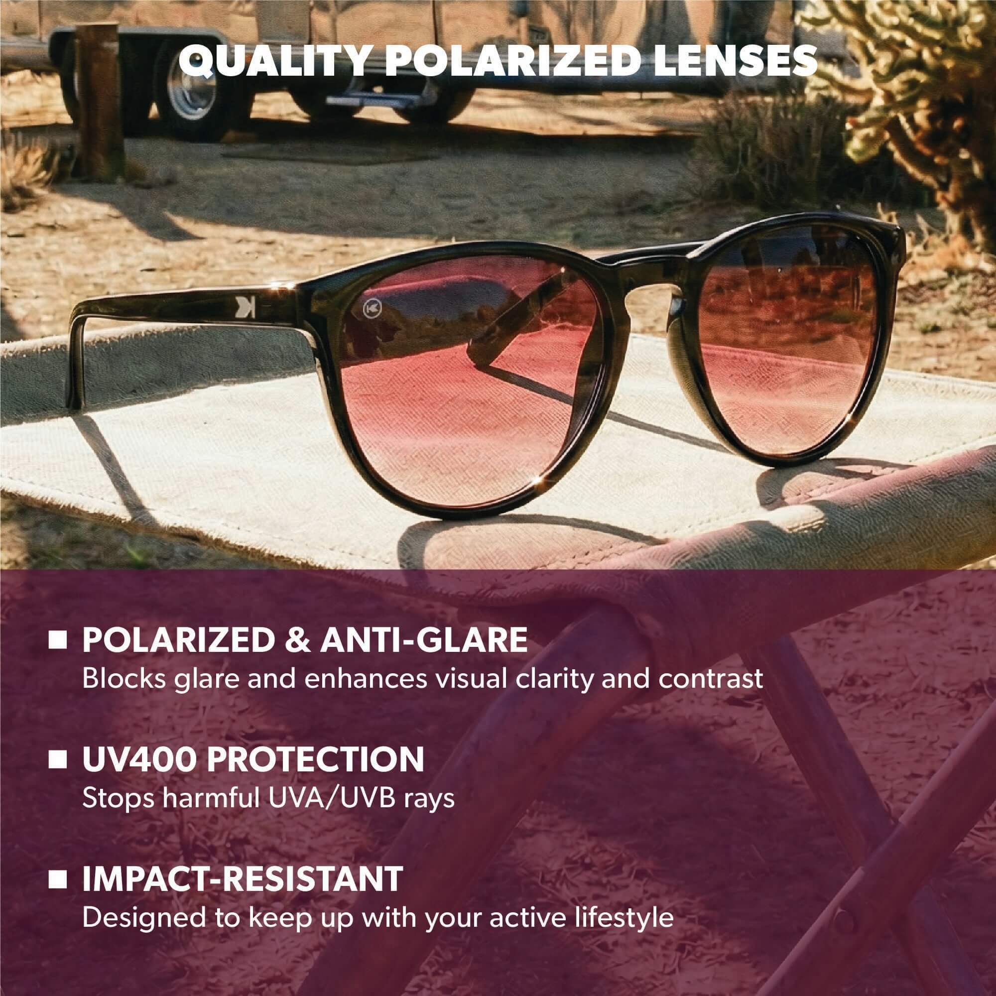 Persuasion Mai Tais Sunglasses, Lens Features