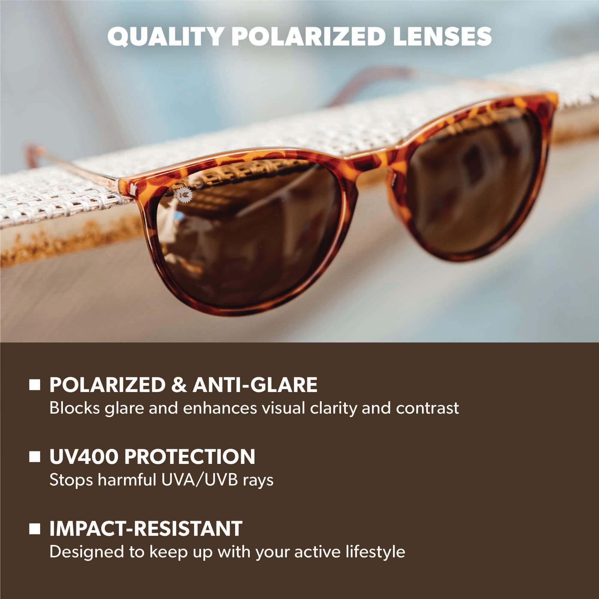 Glossy Tortoise Shell Mary Janes Sunglasses, Lens Features