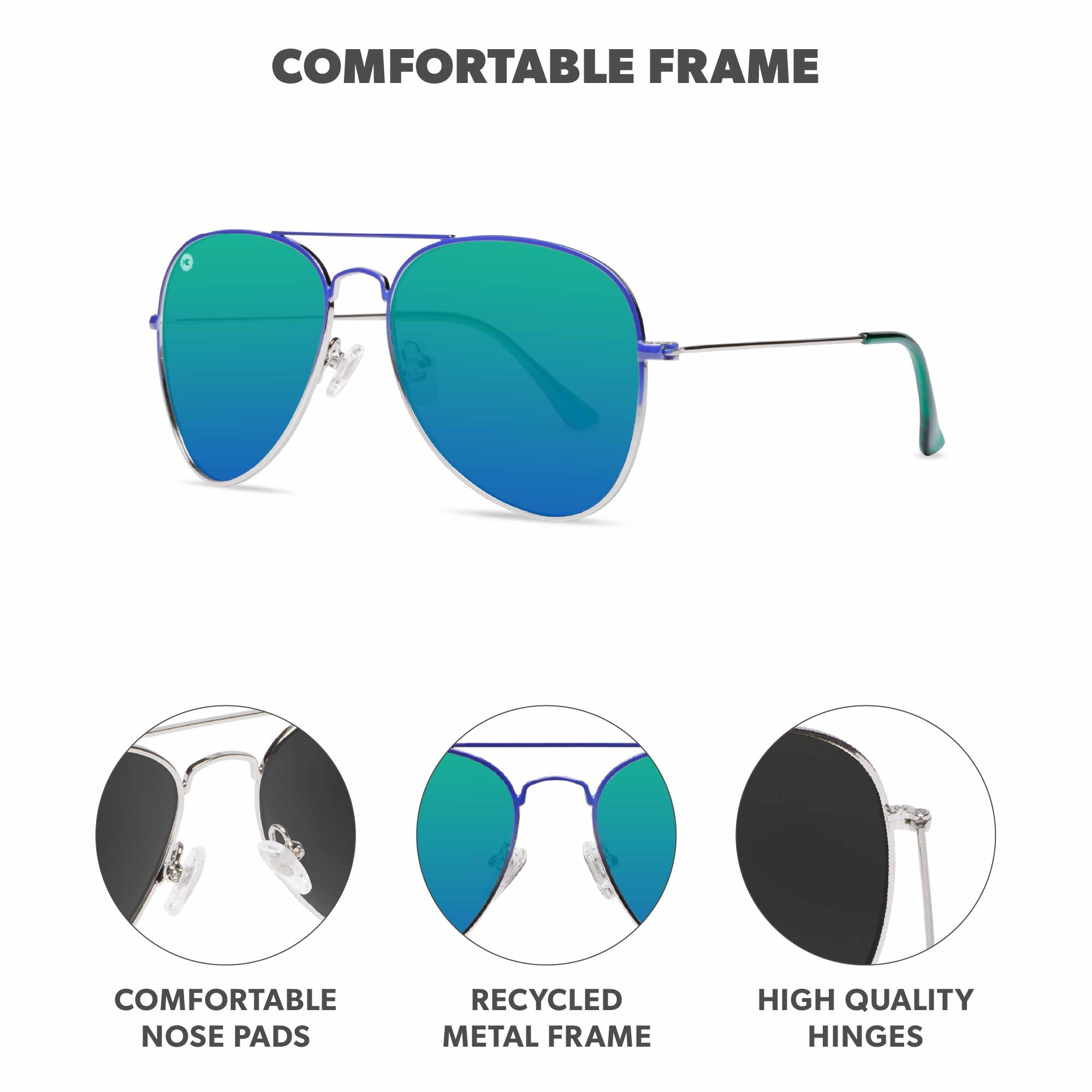 Space Range Mile Highs Sunglasses, Frame Features