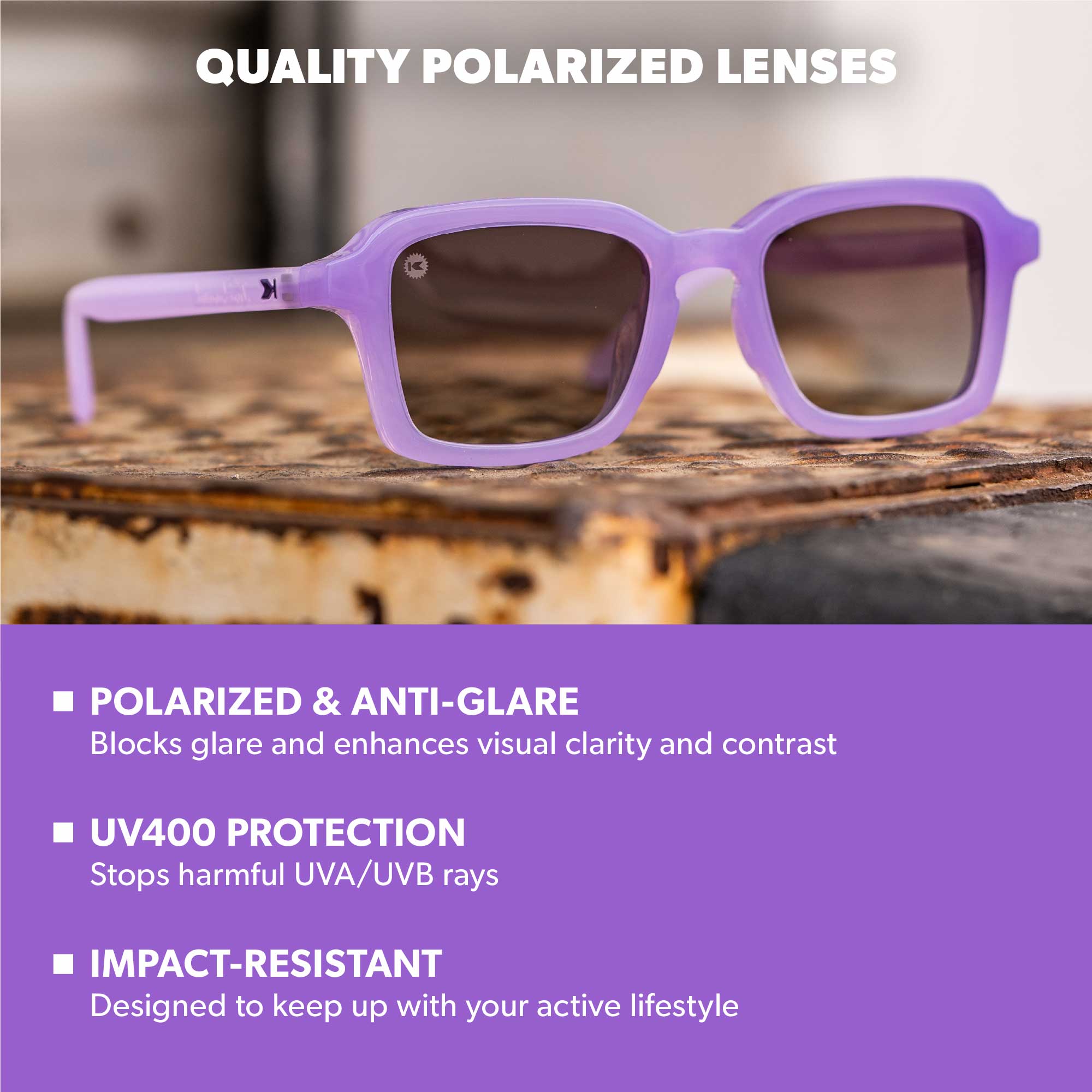 Hey ube Panoramas Sunglasses, Lens Features
