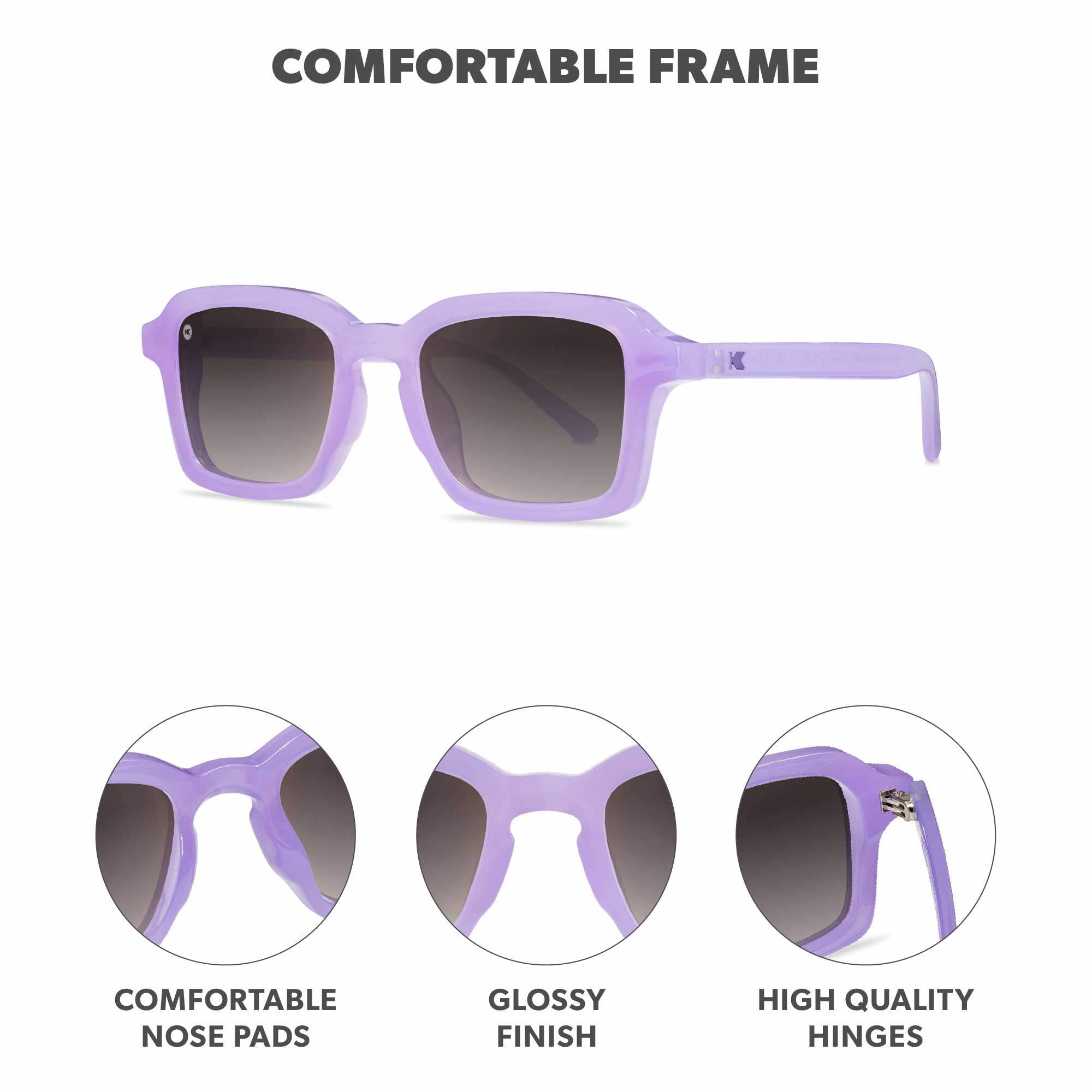 Hey ube Panoramas Sunglasses, Frame Features