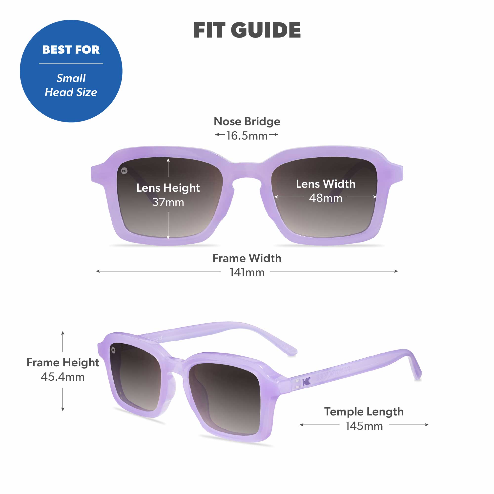 Hey ube Panoramas Sunglasses, Fit Guide