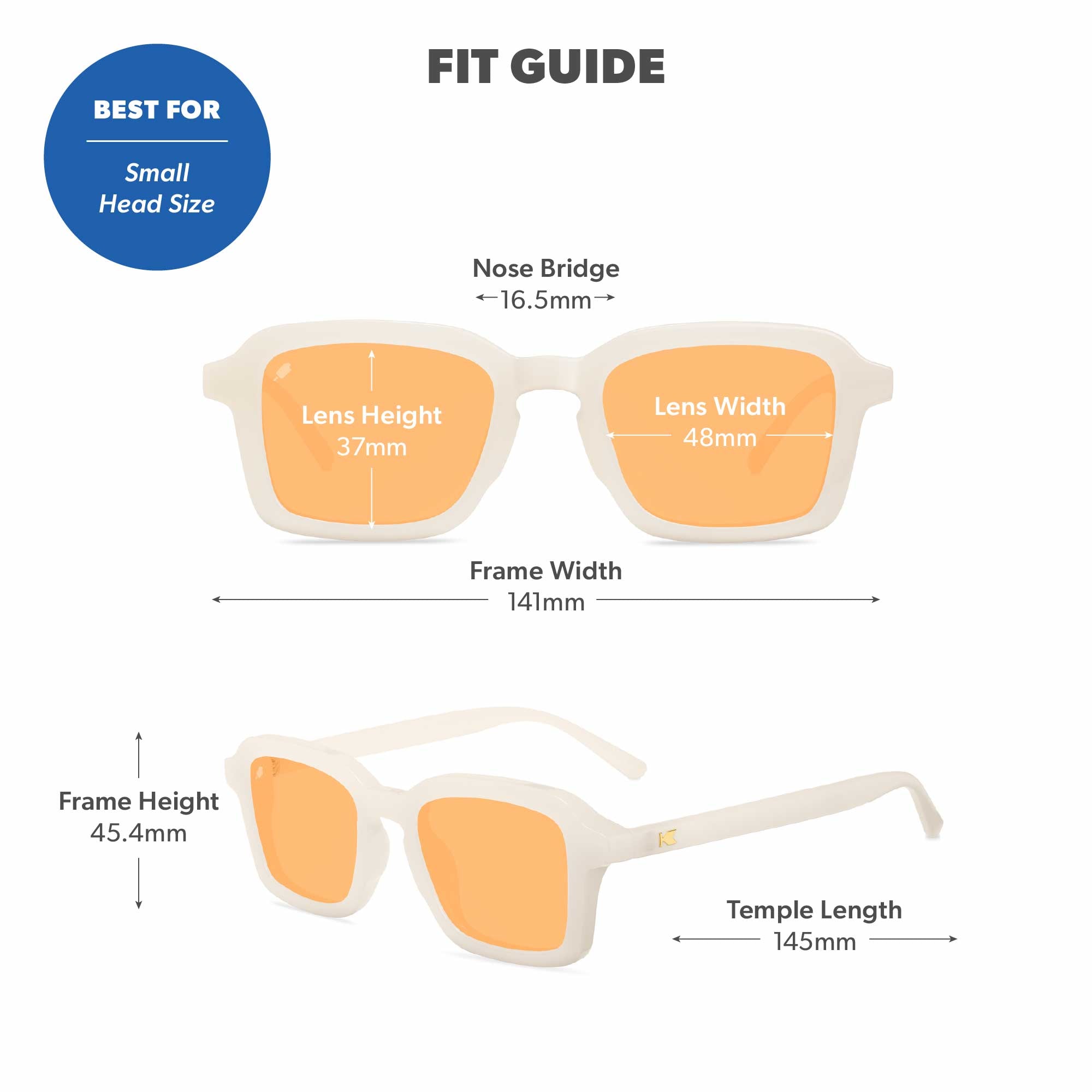 Orange Dreamsicle Panoramas Sunglasses, Fit Guide