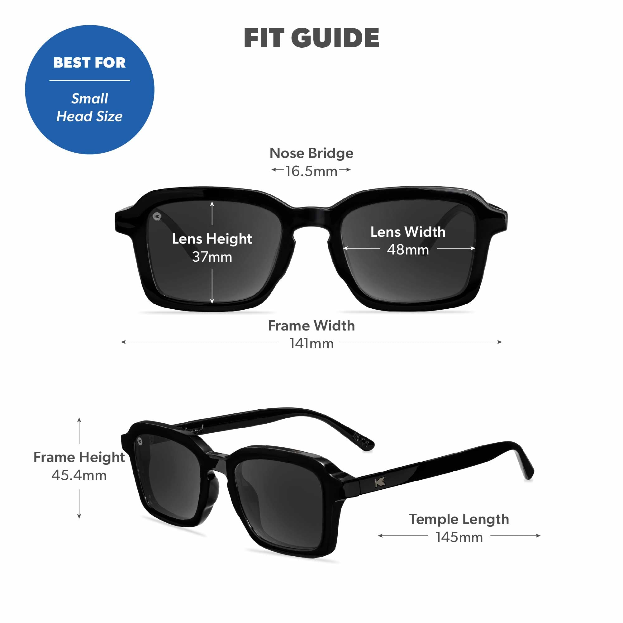 Piano Black Panoramas Sunglasses, Fit Guide