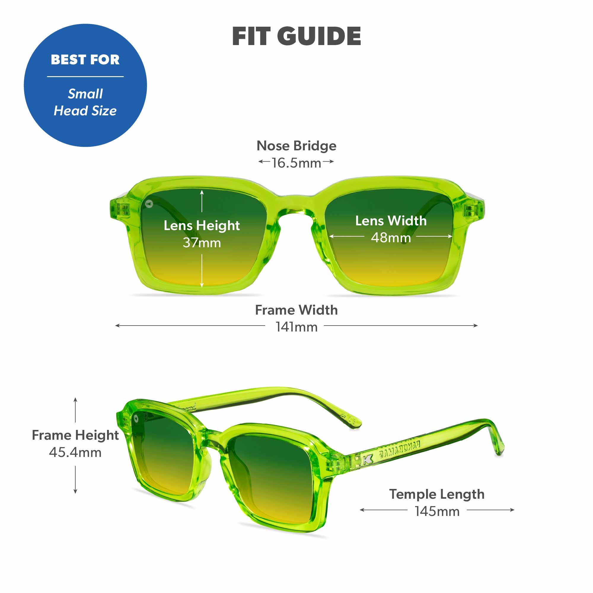 Pucker Up Panoramas Sunglasses, Fit Guide