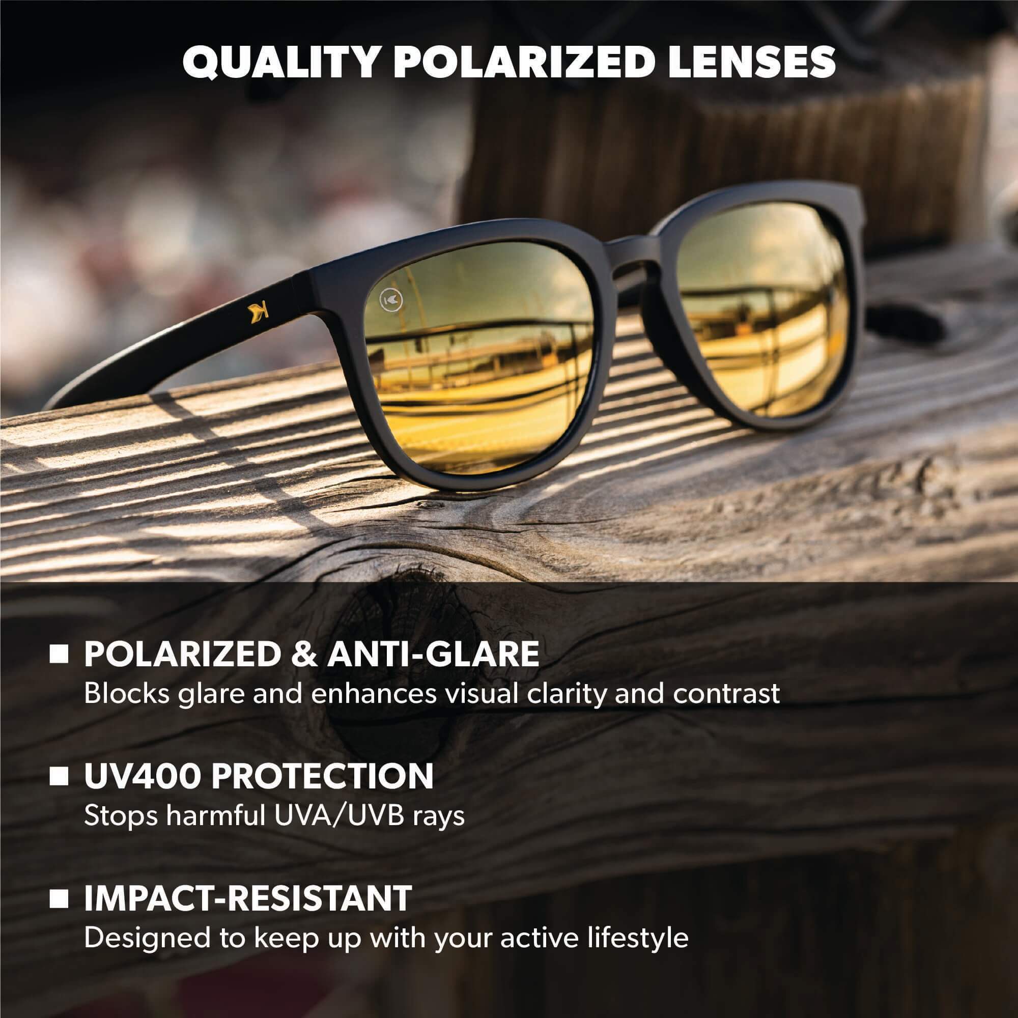 Black Gold Paso Robles Sunglasses, Lens Features