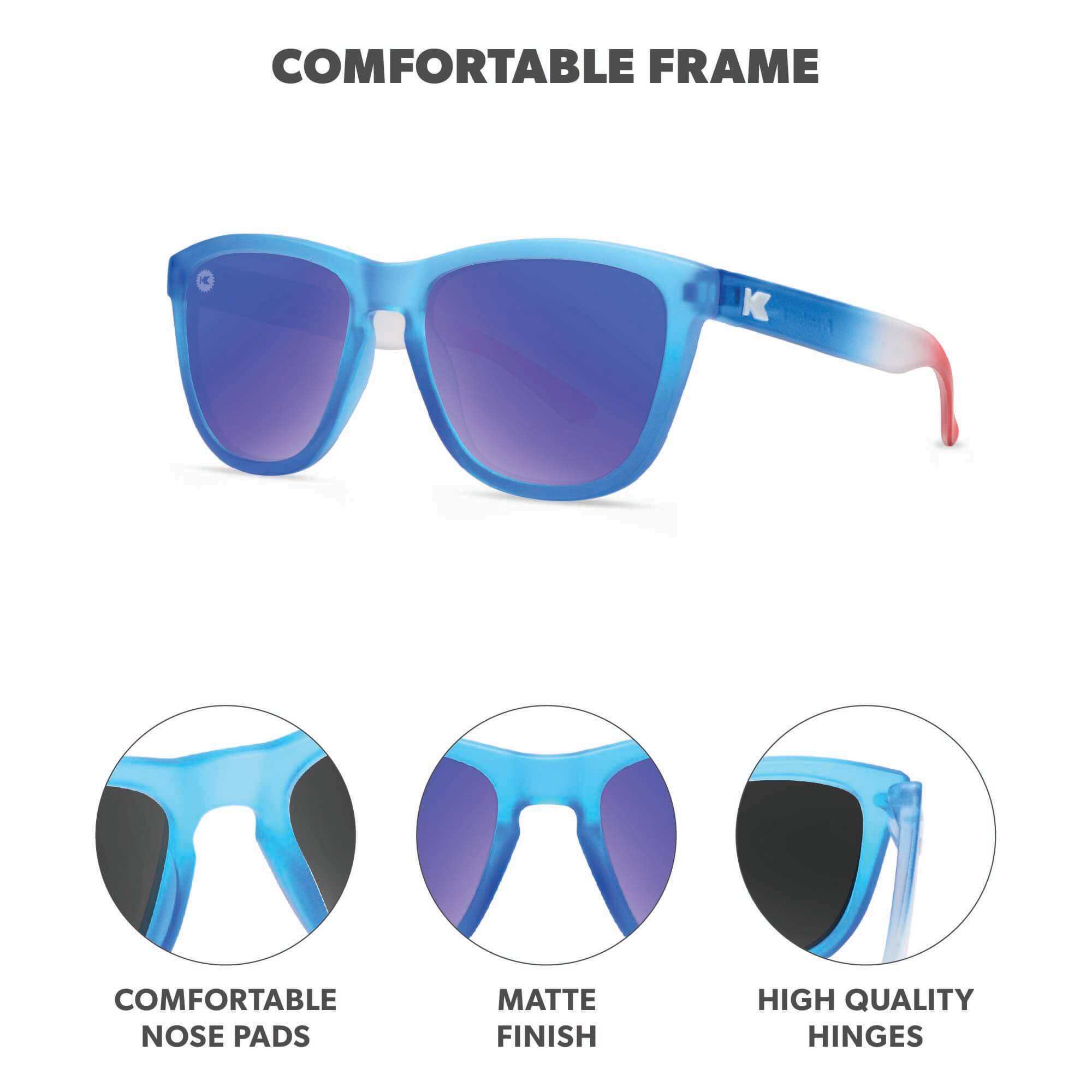 Rocket Pop Premiums Sunglasses, Frame Features